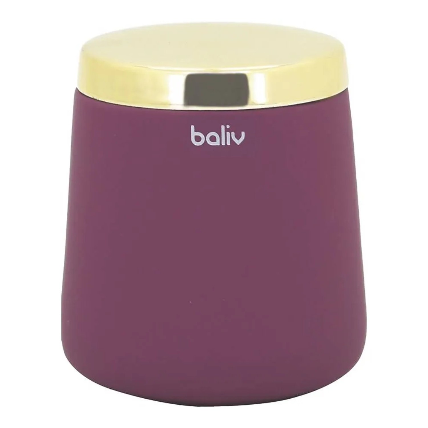 Baliv Pojemnik łazienkowy ceramiczny fioletowo-złoty