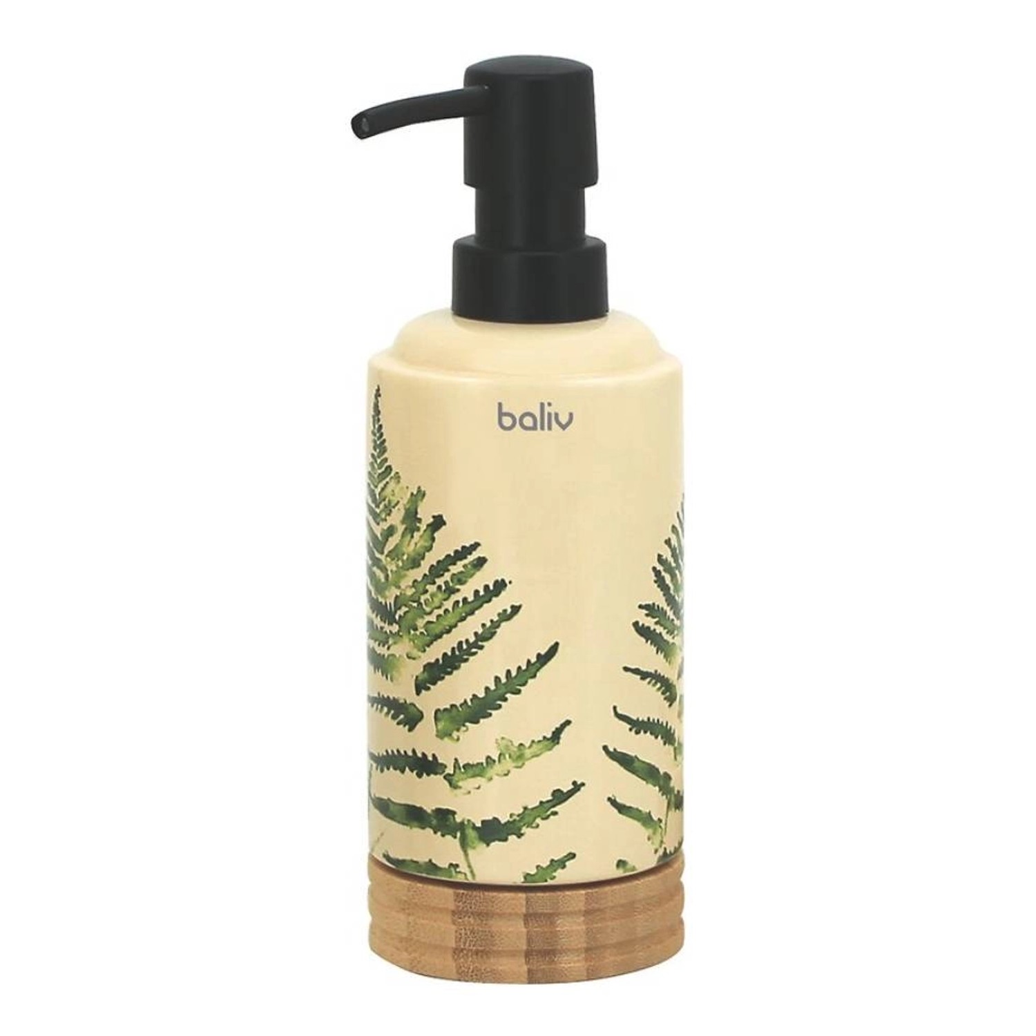 Baliv Dozownik ceramiczny do mydła bambus-liść