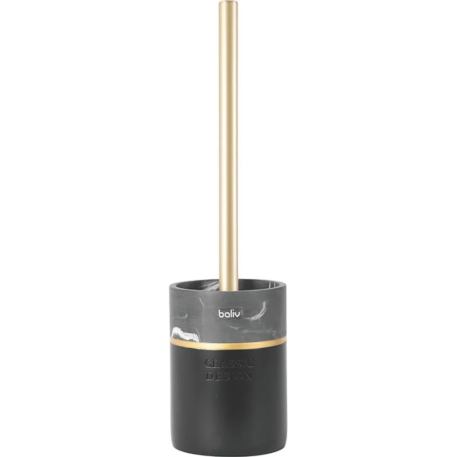 Baliv Szczotka WC czarno-złota