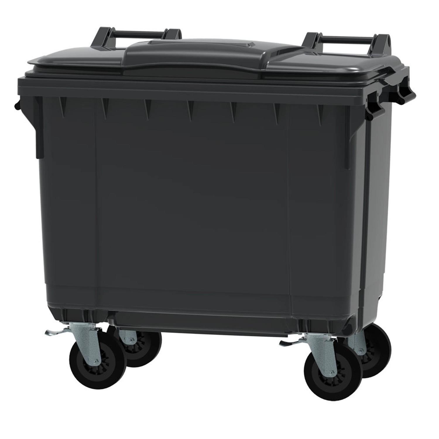 Pojemnik szary na odpady zmieszane - 660 l