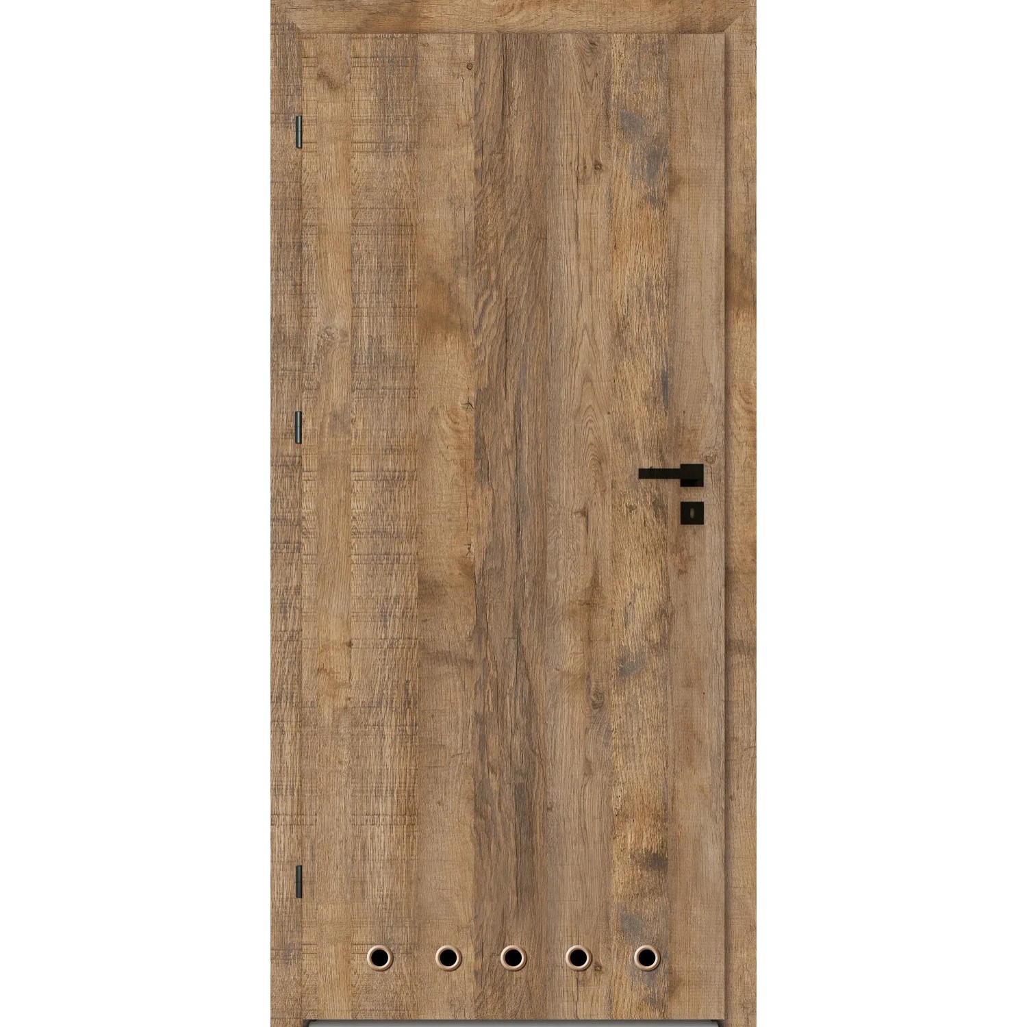 DRE Skrzydło drzwiowe Rico Dąb Rustykalny z tulejami wentylacyjnymi 70L