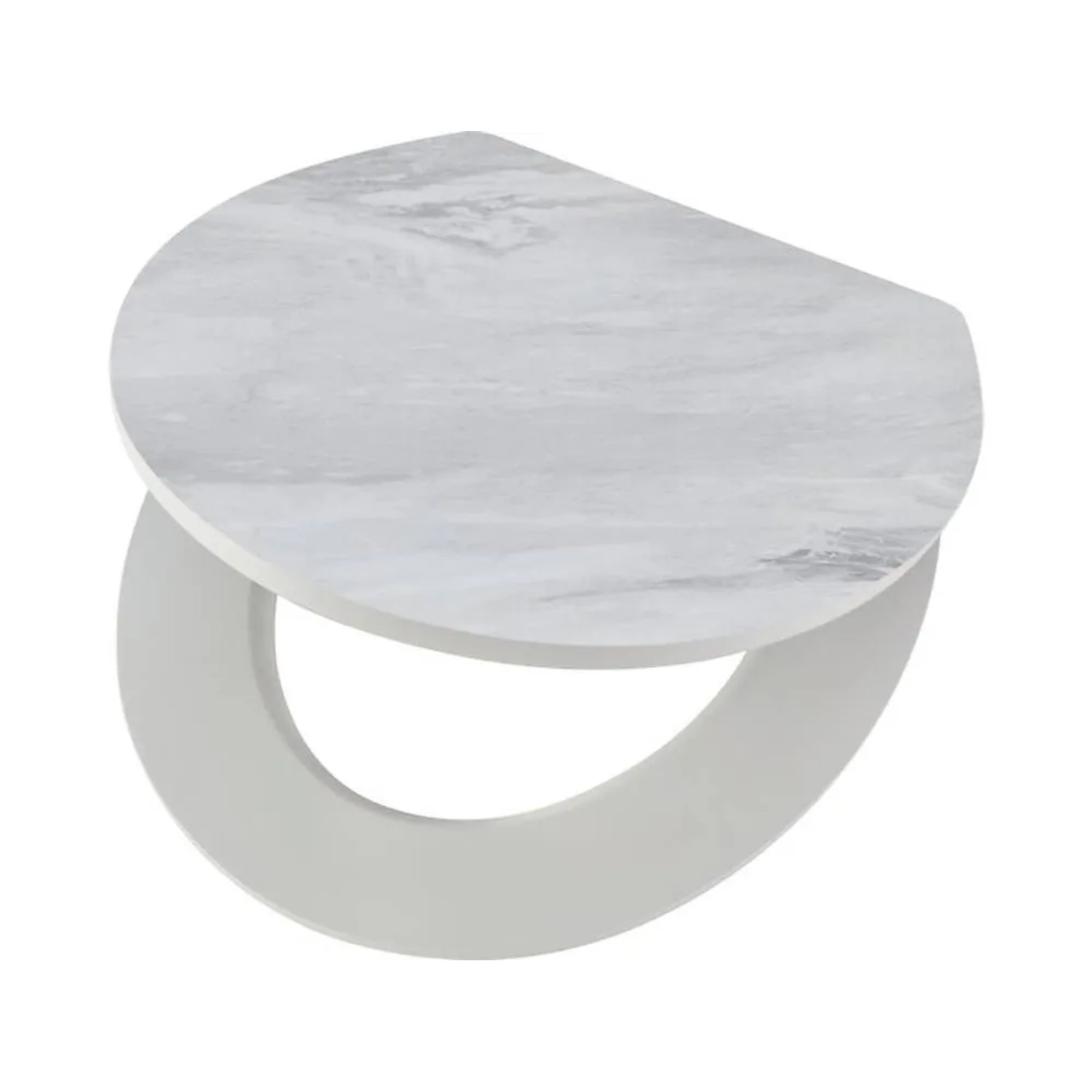 Baliv Deska sedesowa Torola wolnoopadająca biały marmur