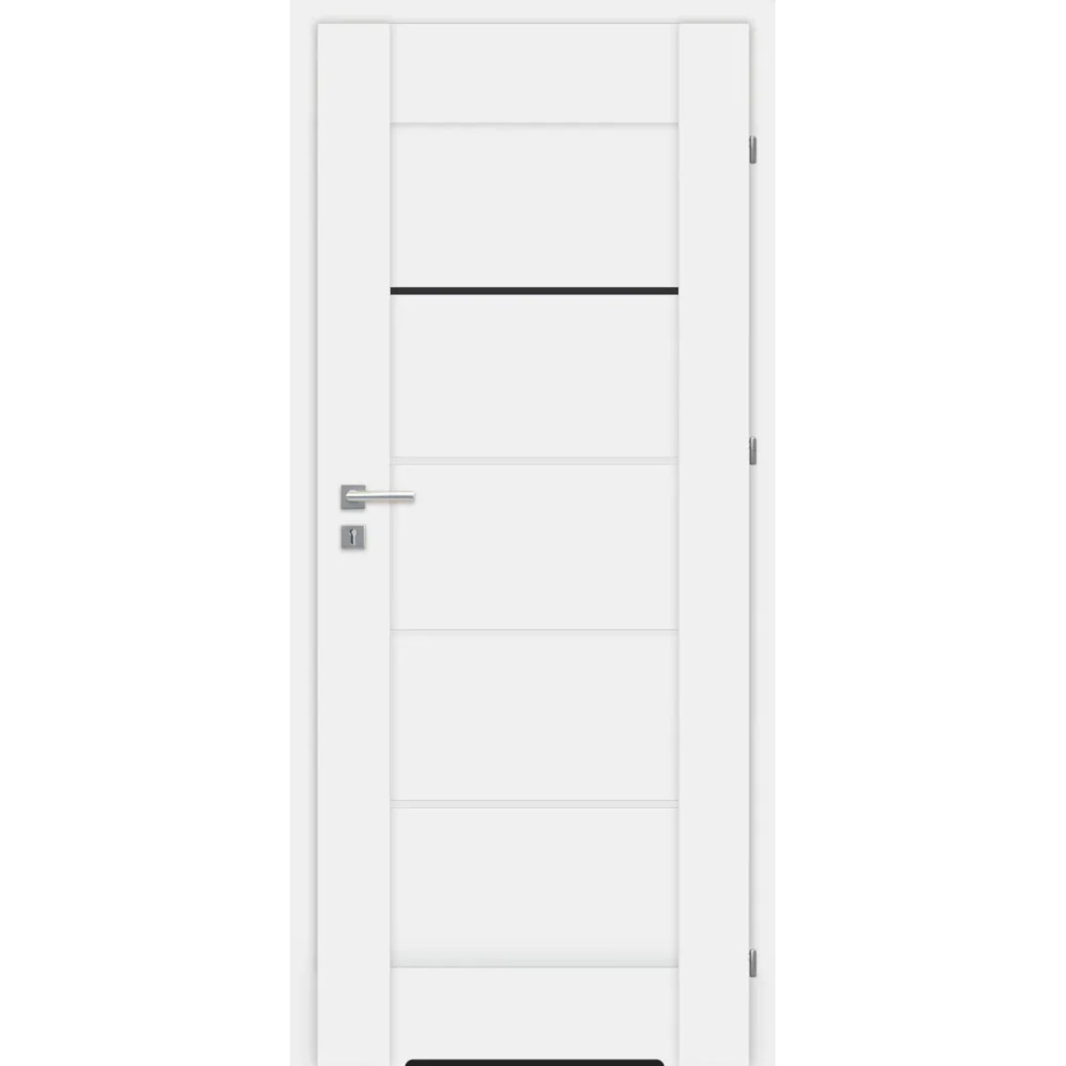 Classen skrzydło Falko biel arktyczna czarna szyba z pod. wentylac.80P