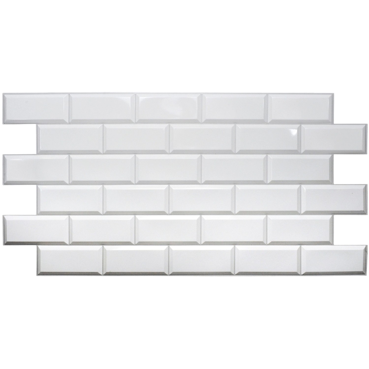 Polami Kafel dekoracyjny PVC White tille 48x96 cm