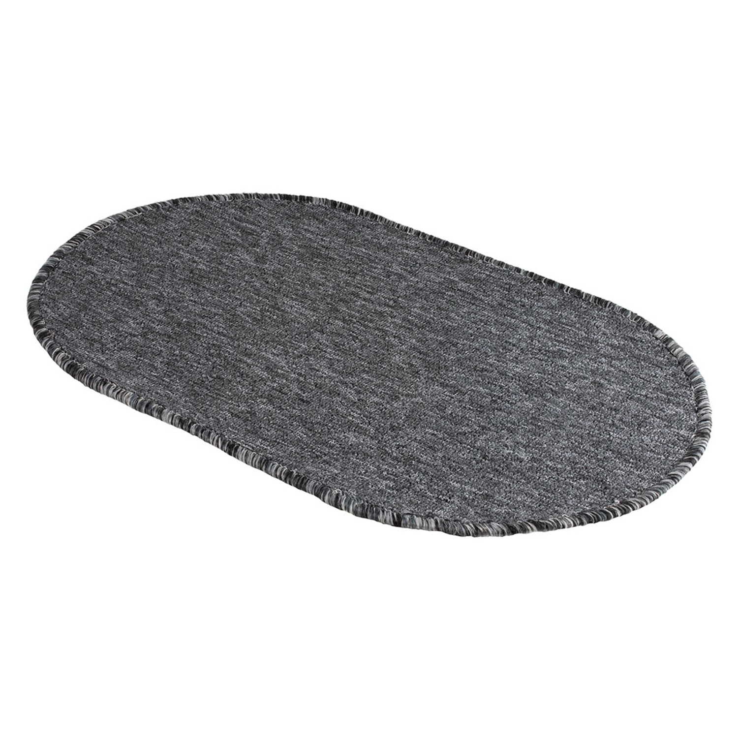 Dywanik łazienkowy owalny Camilla grafitowy