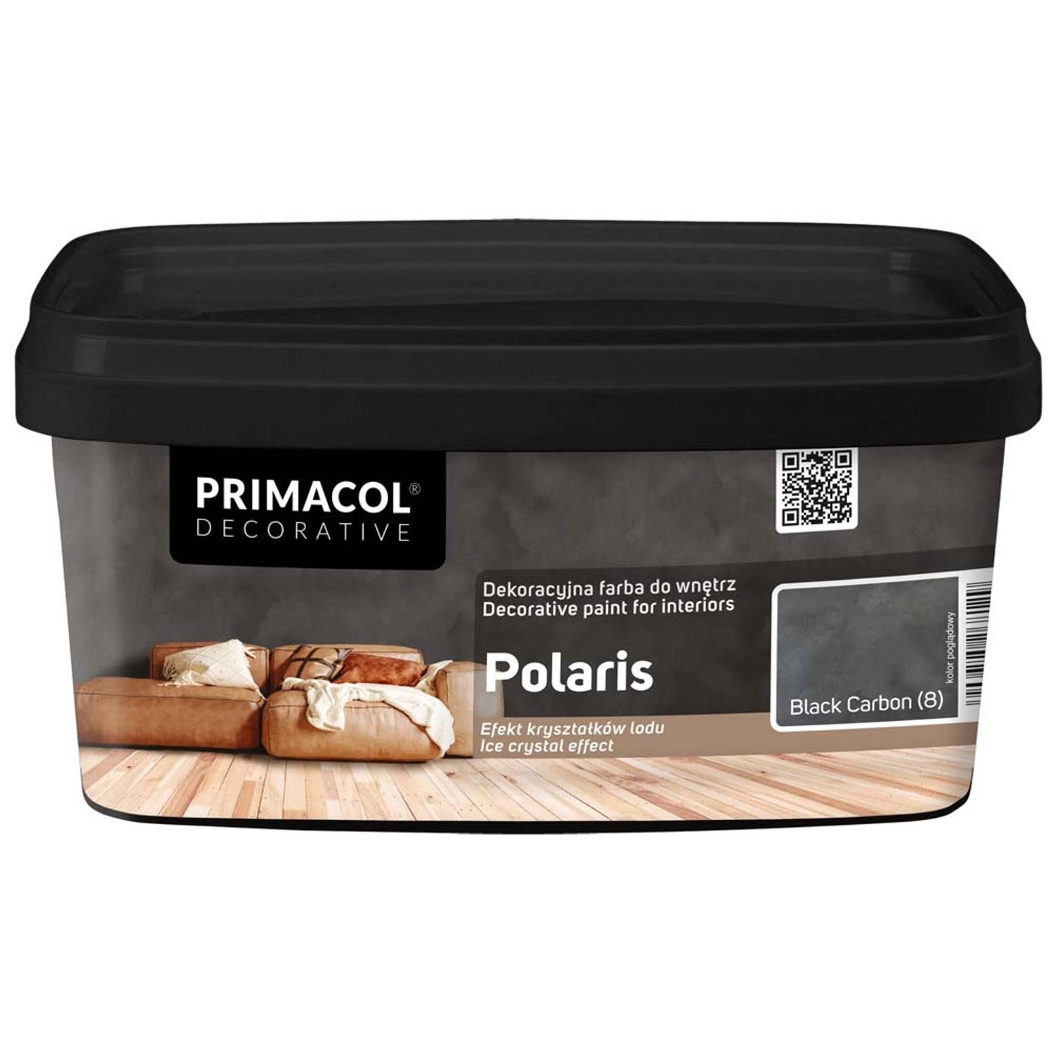 Farba dekoracyjna Polaris Black Carbon - 1 l