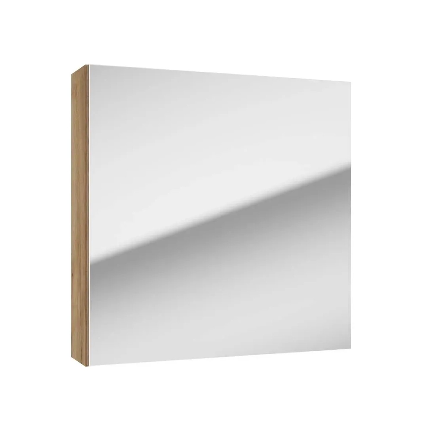 Defra Szafka lustrzana wisząca 1-drzwiowa Twins 60 cm dąb złoty