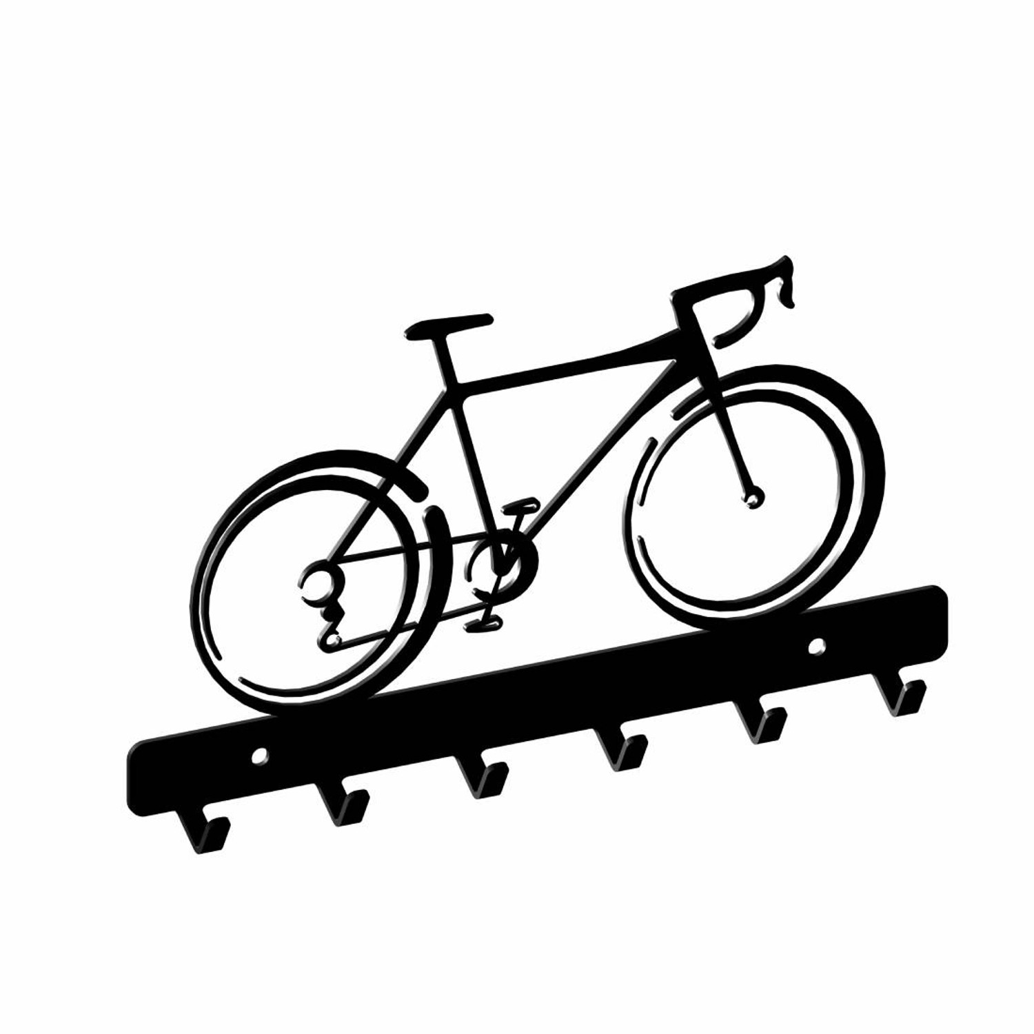 Gamet Wieszak na klucze Rower czarny 200 mm