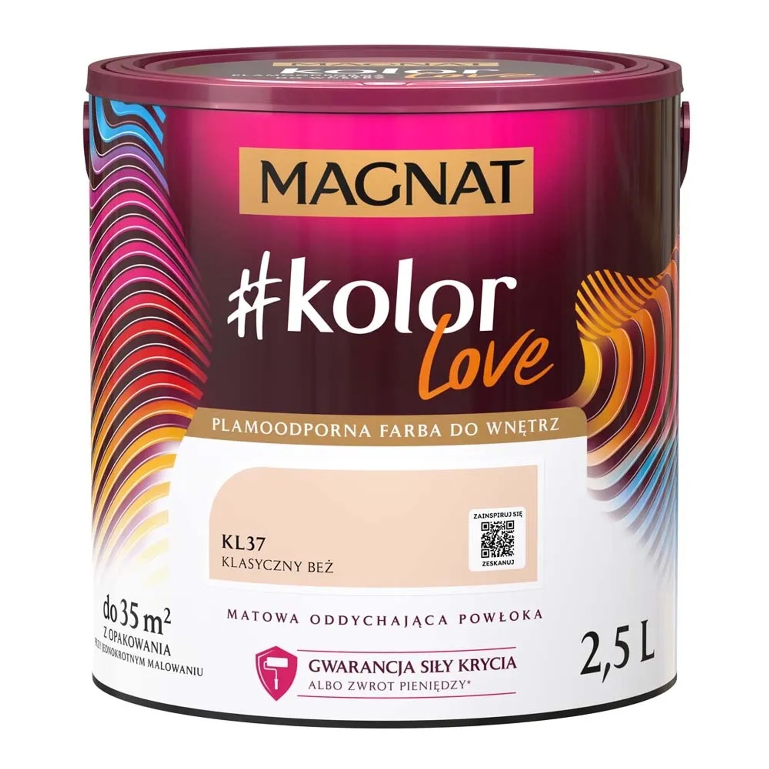 Farba Magnat KolorLove klasyczny beż 2,5 l
