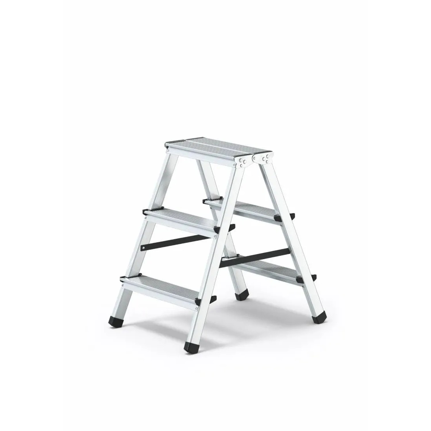 Skiva Drabina aluminiowa 3-stopniowa dwustronna