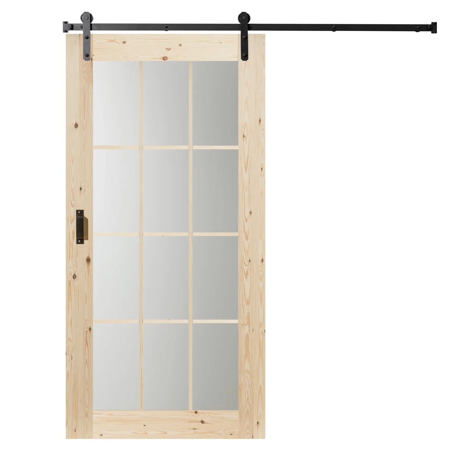 Kornik skrzydło drzwiowe Przesuwne Lamino Glass Sosna Sęczna