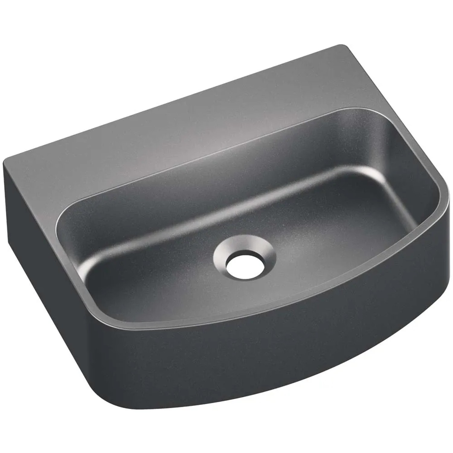 Axis Umywalka MOLAT 45 nablatowa granitowa grafitowy