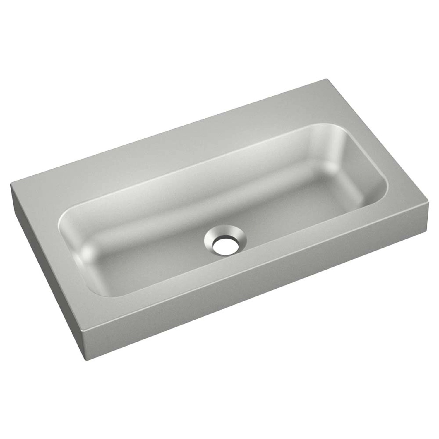 Umywalka MILET 35 Granitowa szary 35 x 61 x 9 cm