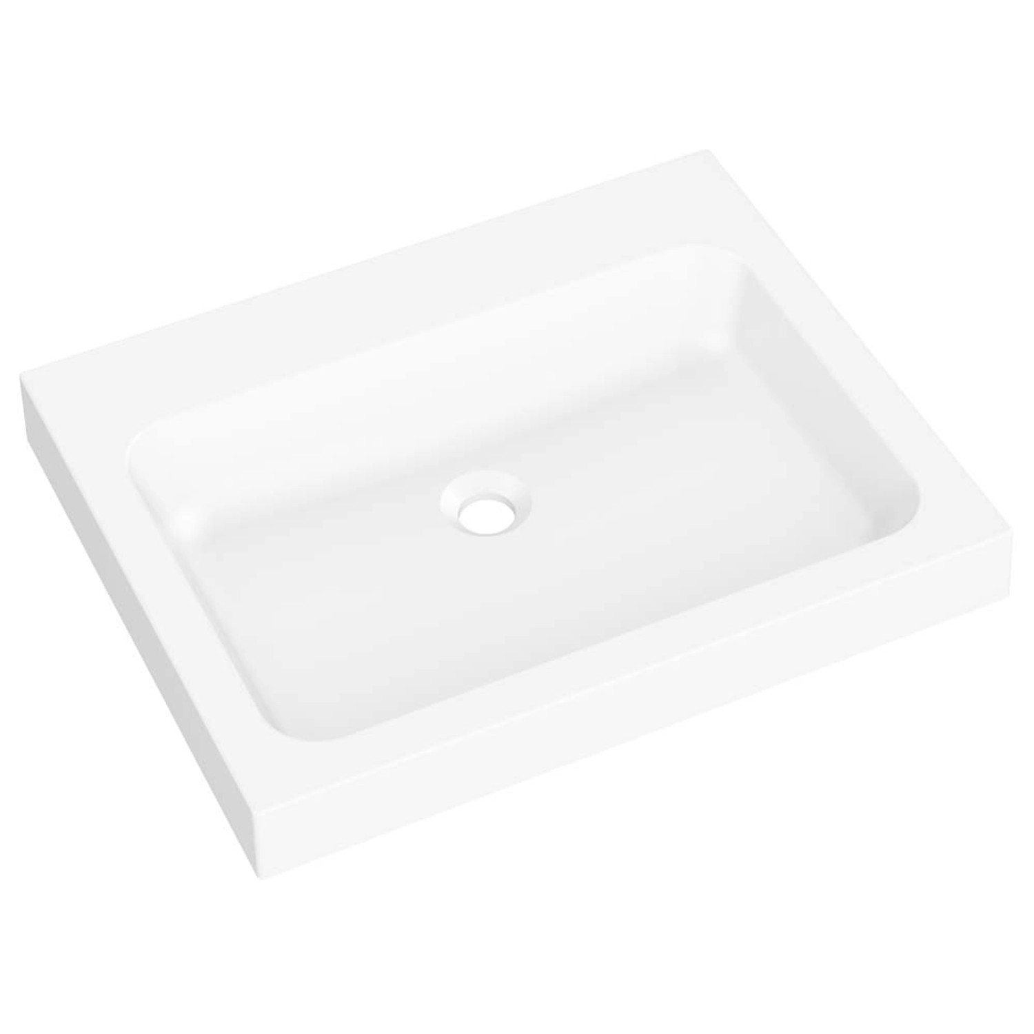 Umywalka MILET 49 Granitowa pure white 49 x 61 x 9 cm