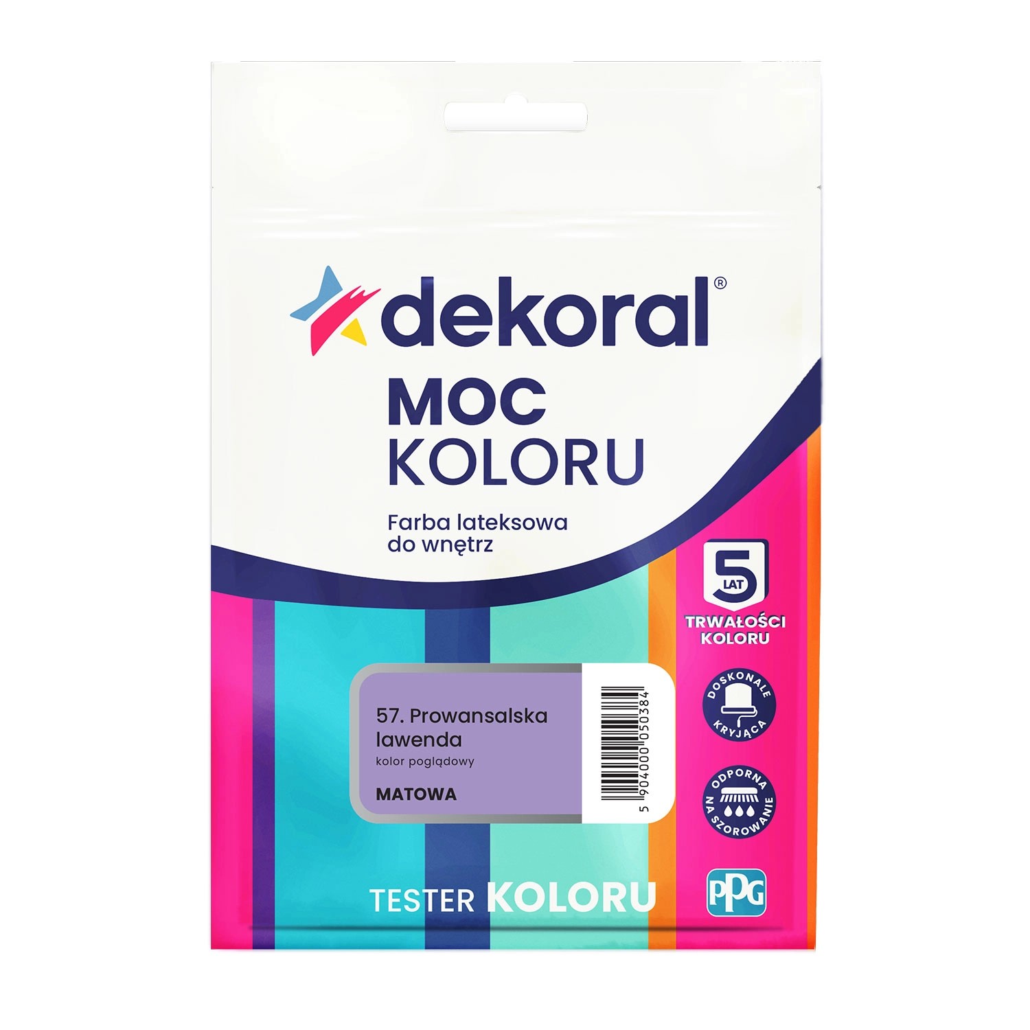 Tester farby Dekoral Moc Koloru prowansalska lawenda 40 ml