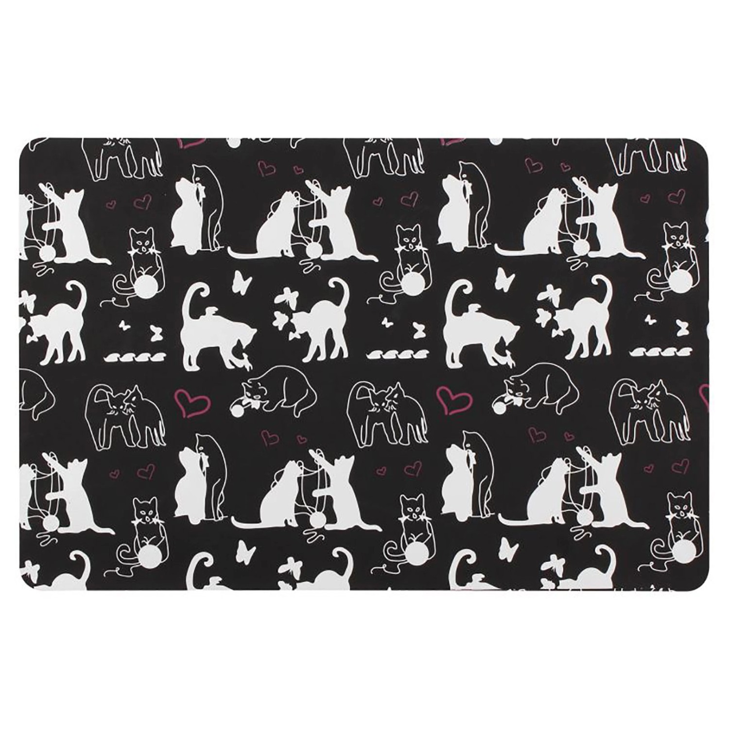 Uniglob Podkładka CATS 43,5 x 28 cm czarna