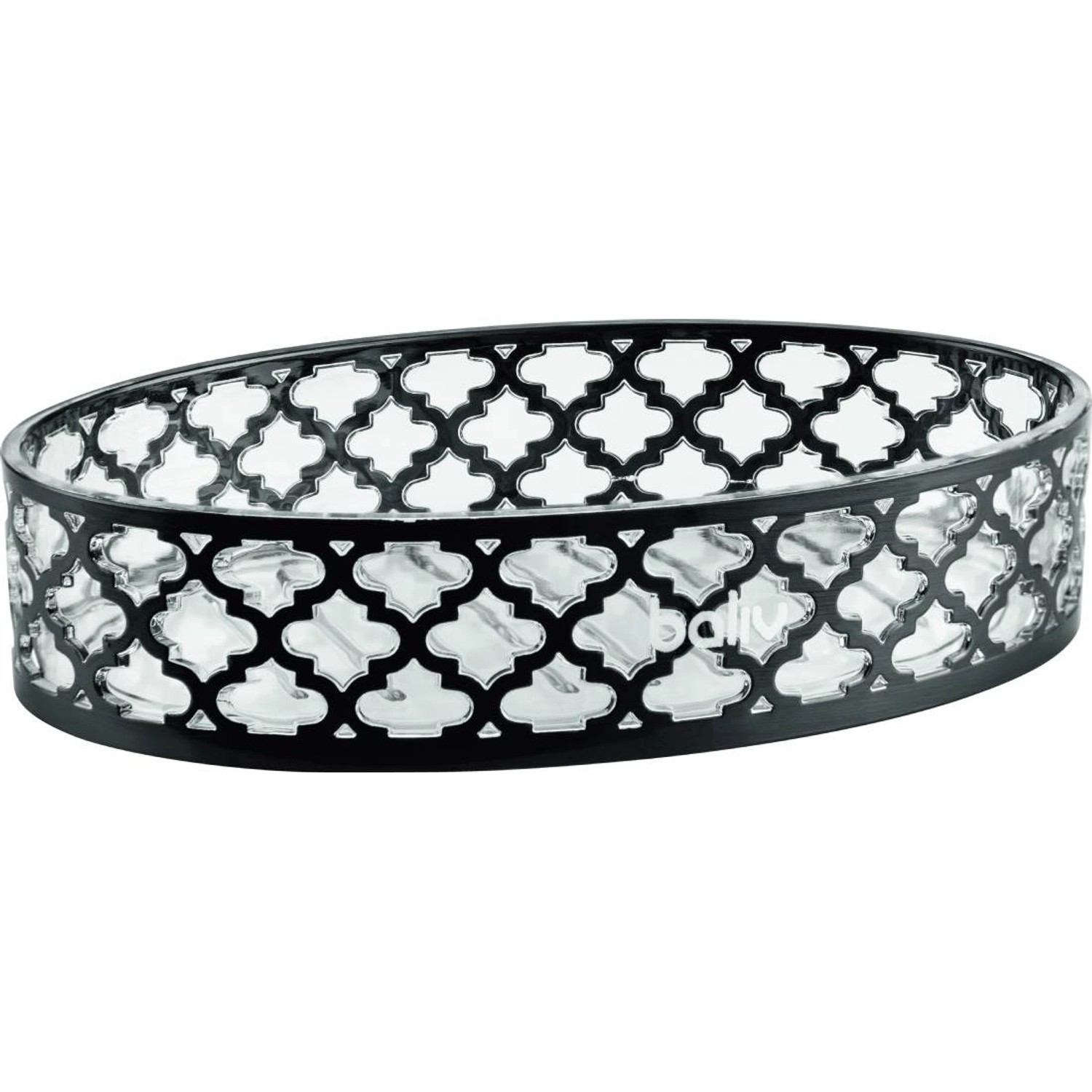 Baliv Mydelniczka transparentna z czarnym wzorem