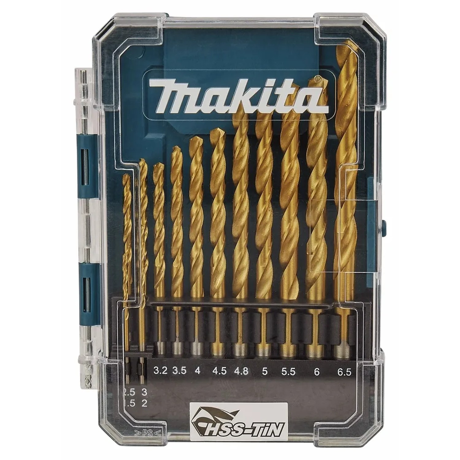 Makita Zestaw wierteł do metalu HSS-TiN, 13 szt.