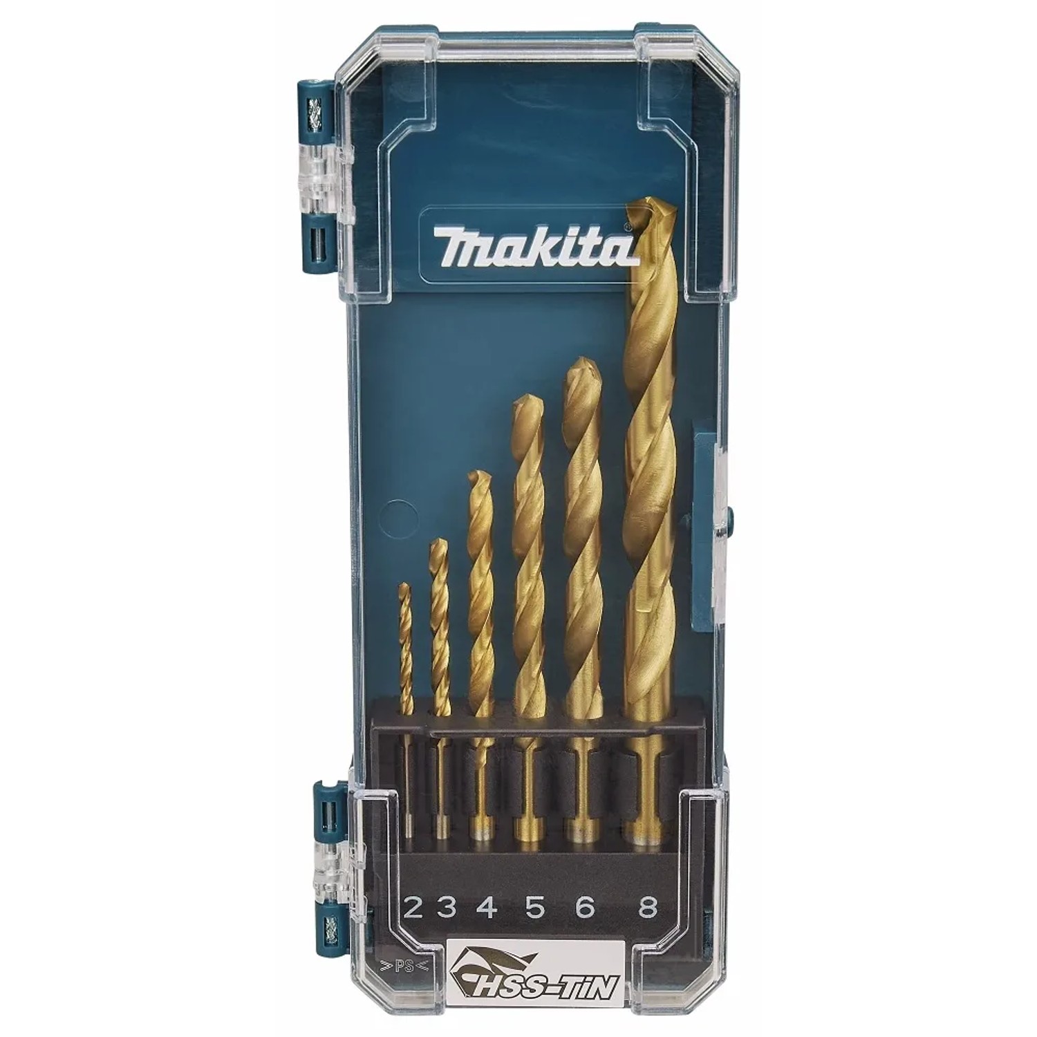 Makita Zestaw wierteł do metalu HSS-TiN, 6 szt.