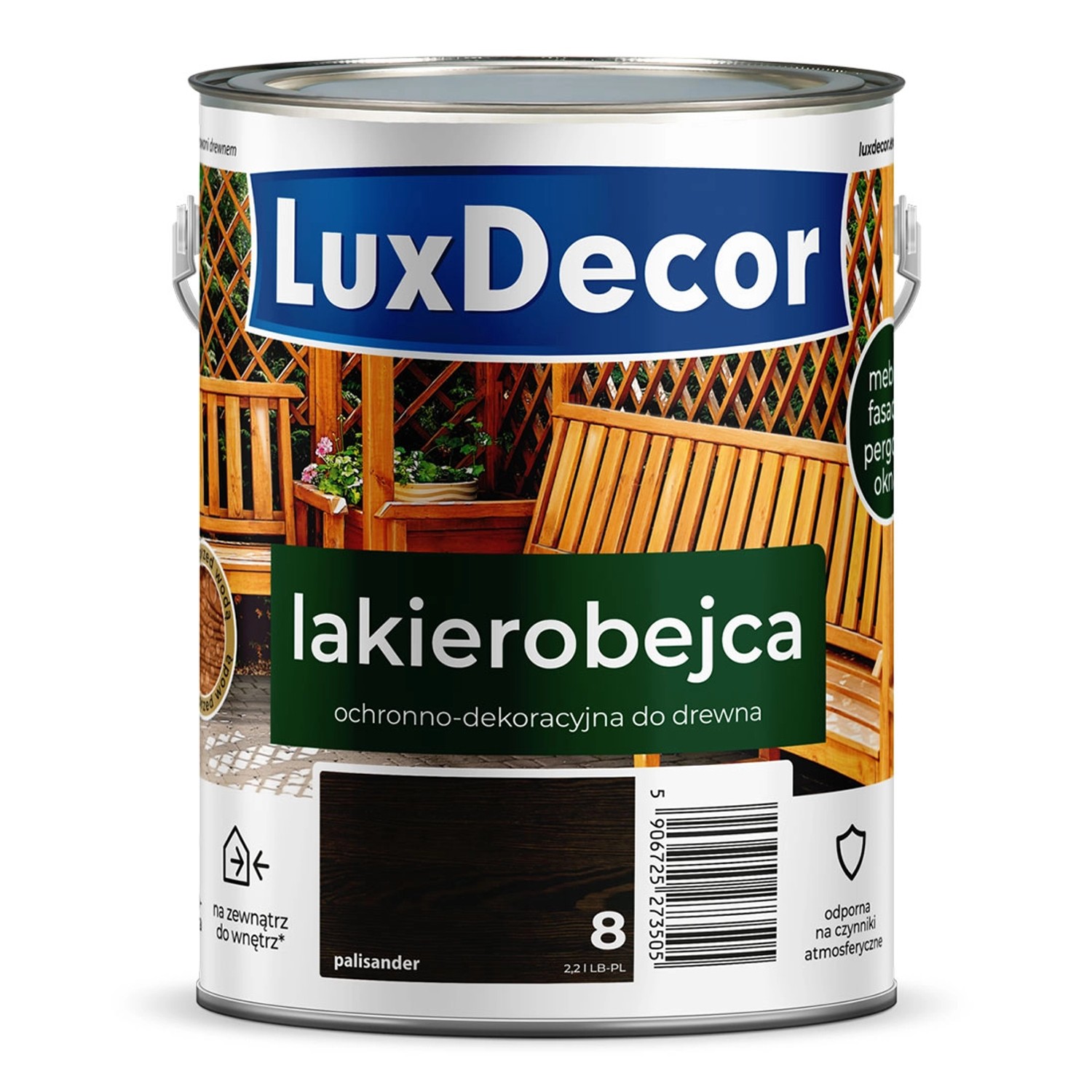 LuxDecor Lakierobejca ochronno-dekoracyjna 2,2 L palisander