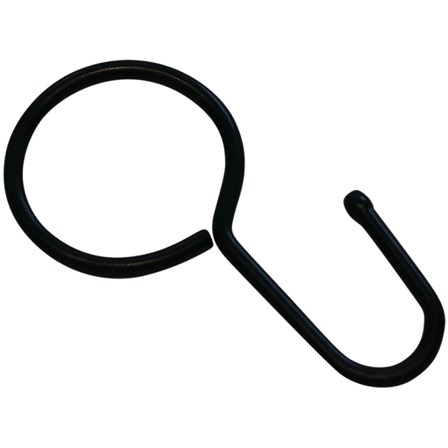 Haczyk do karnisza linowego czarny 20 szt.