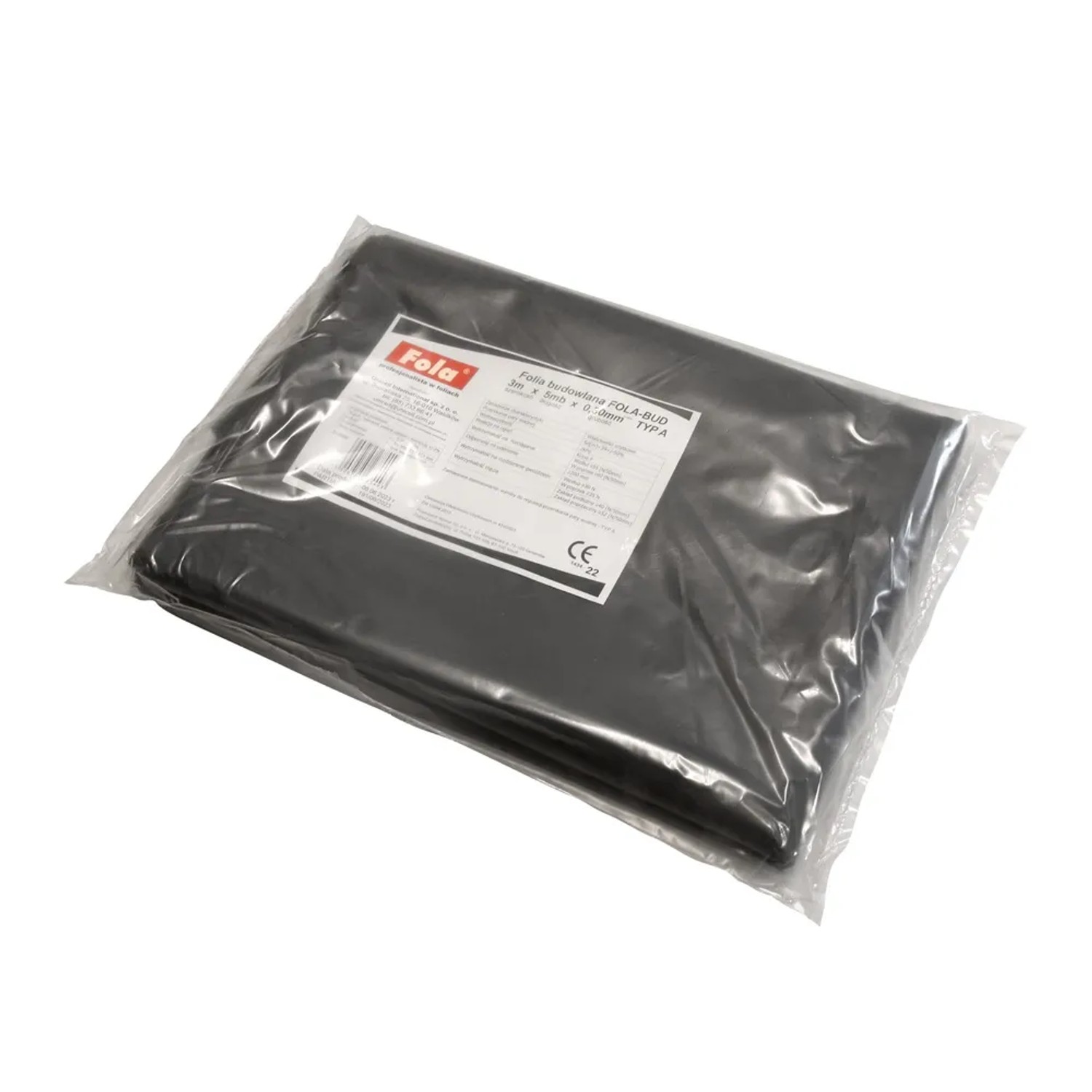 Fola Folia budowlana czarna 0,30 mm 3x5m
