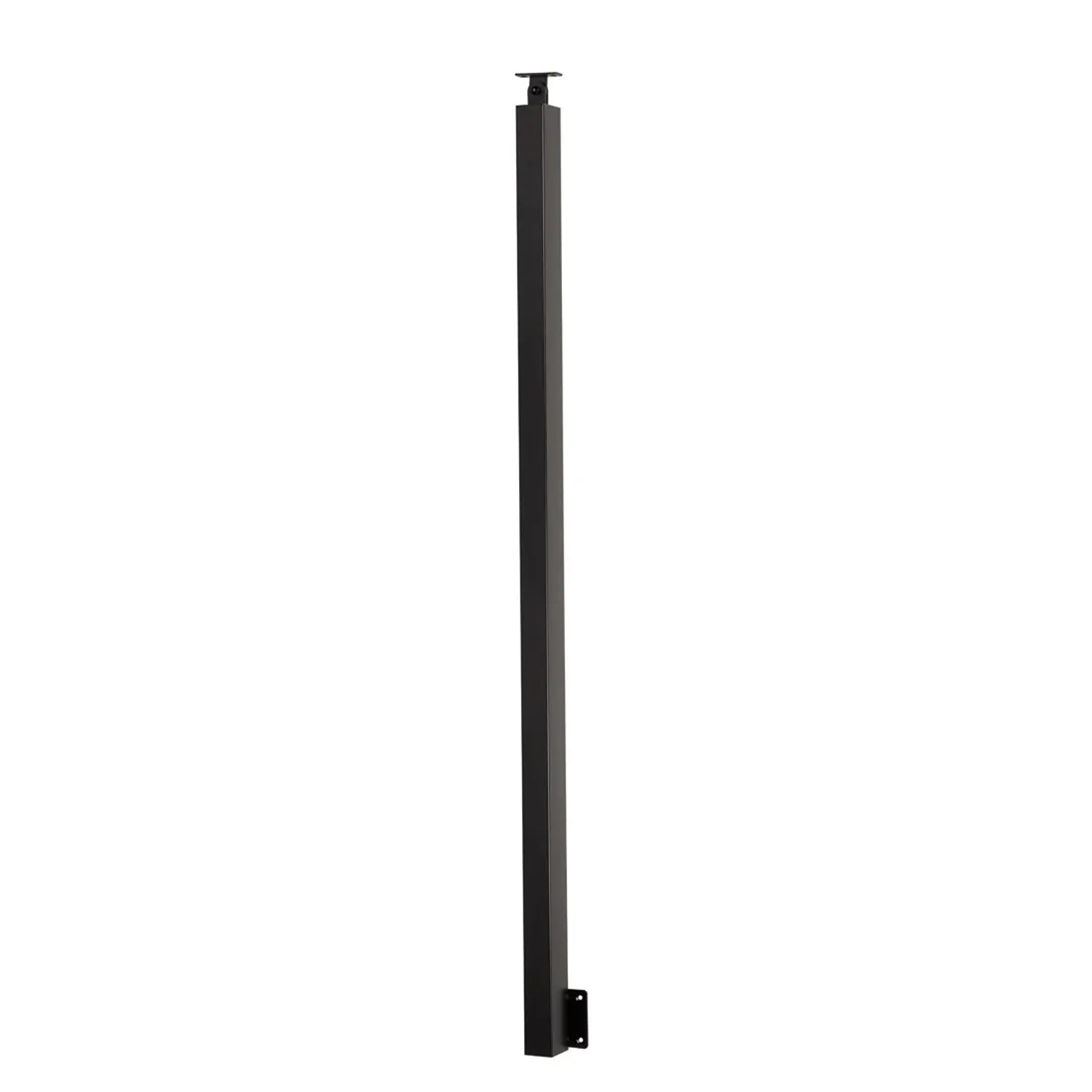 Kornik Słup prostokątny pionowy nierdzewny 1200 mm czarny