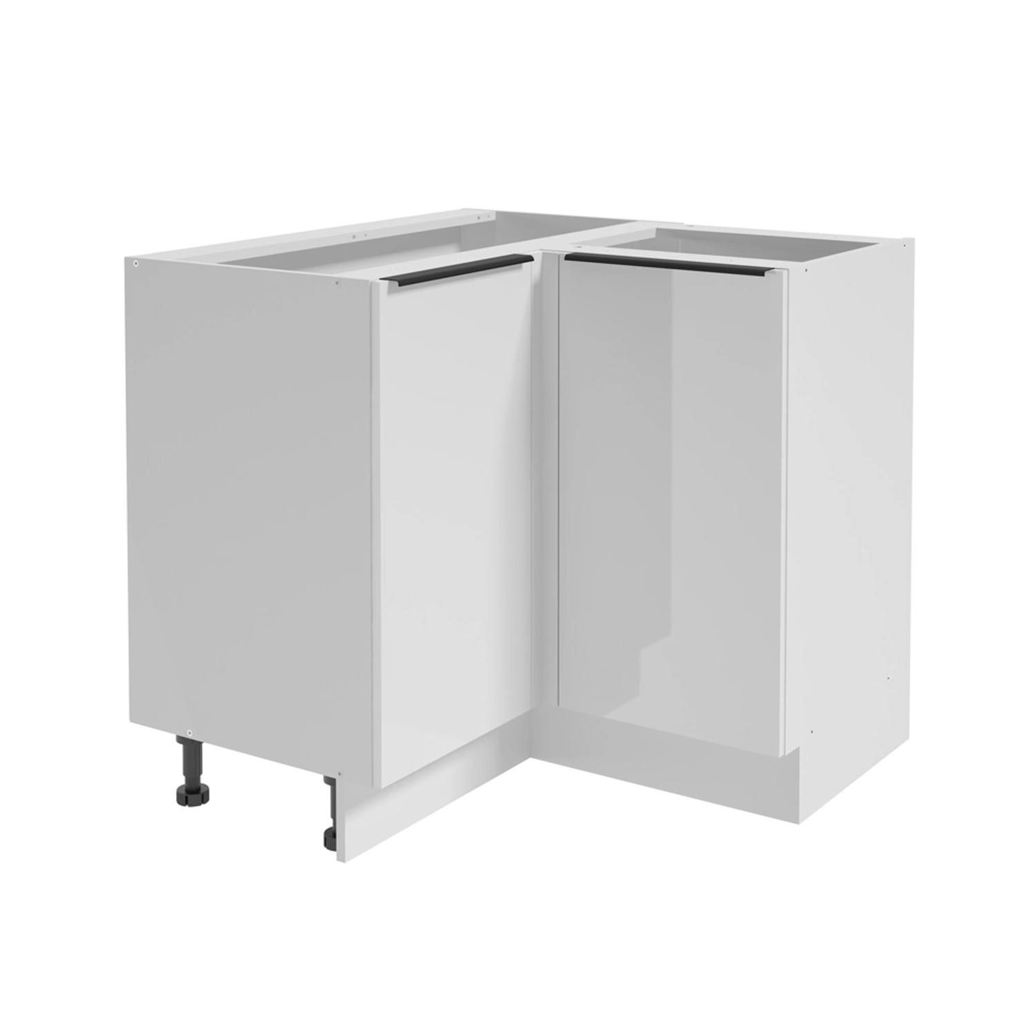 Black and White Style Szafka kuchenna dolna narożna BELLUNO biała 90 cm