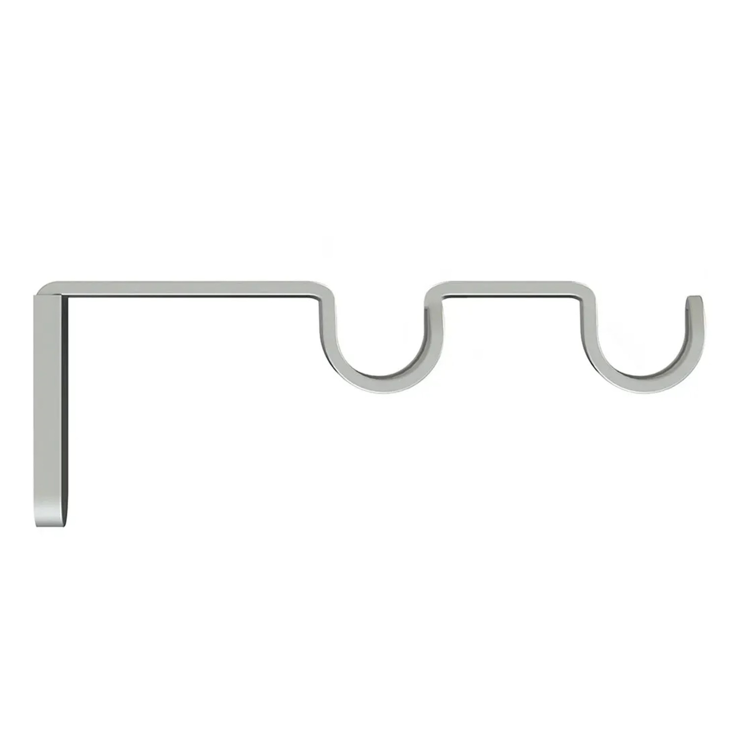 Wspornik karnisza podwójnego blaszka fi19 mm satyna 1 szt.