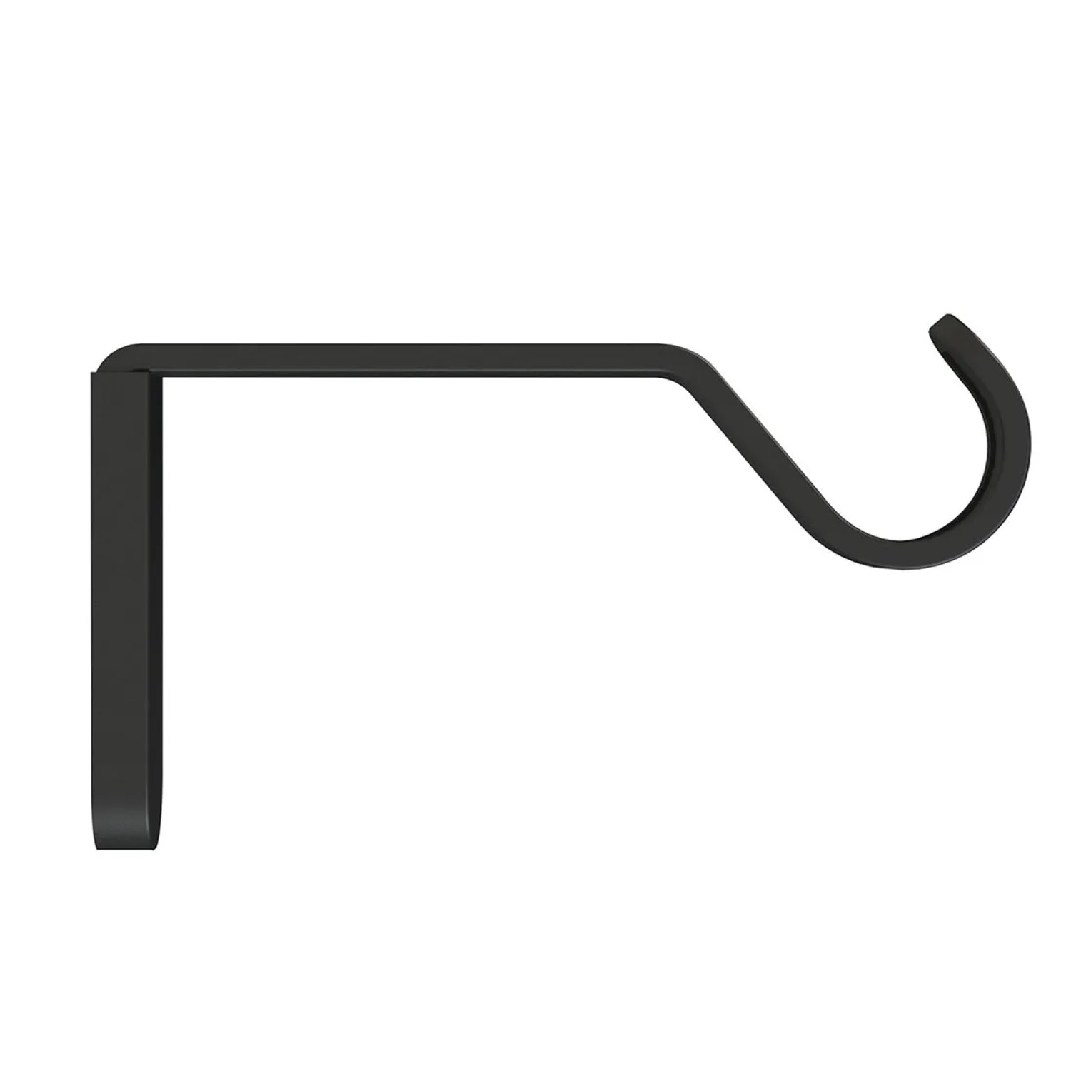 Wspornik karnisza pojedynczego blaszka fi19 mm czarny 1 szt.