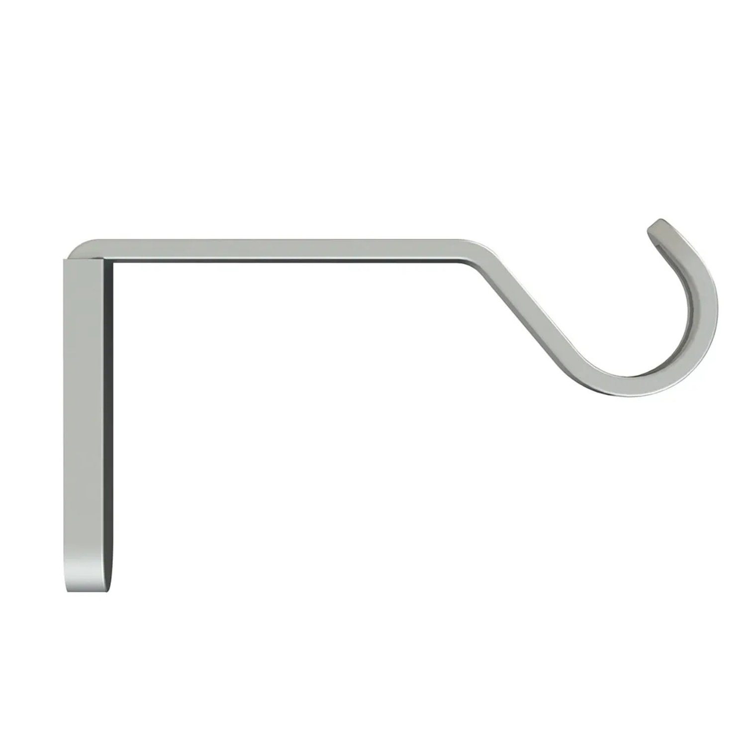 Wspornik karnisza pojedynczego blaszka fi19 mm satyna 1 szt.