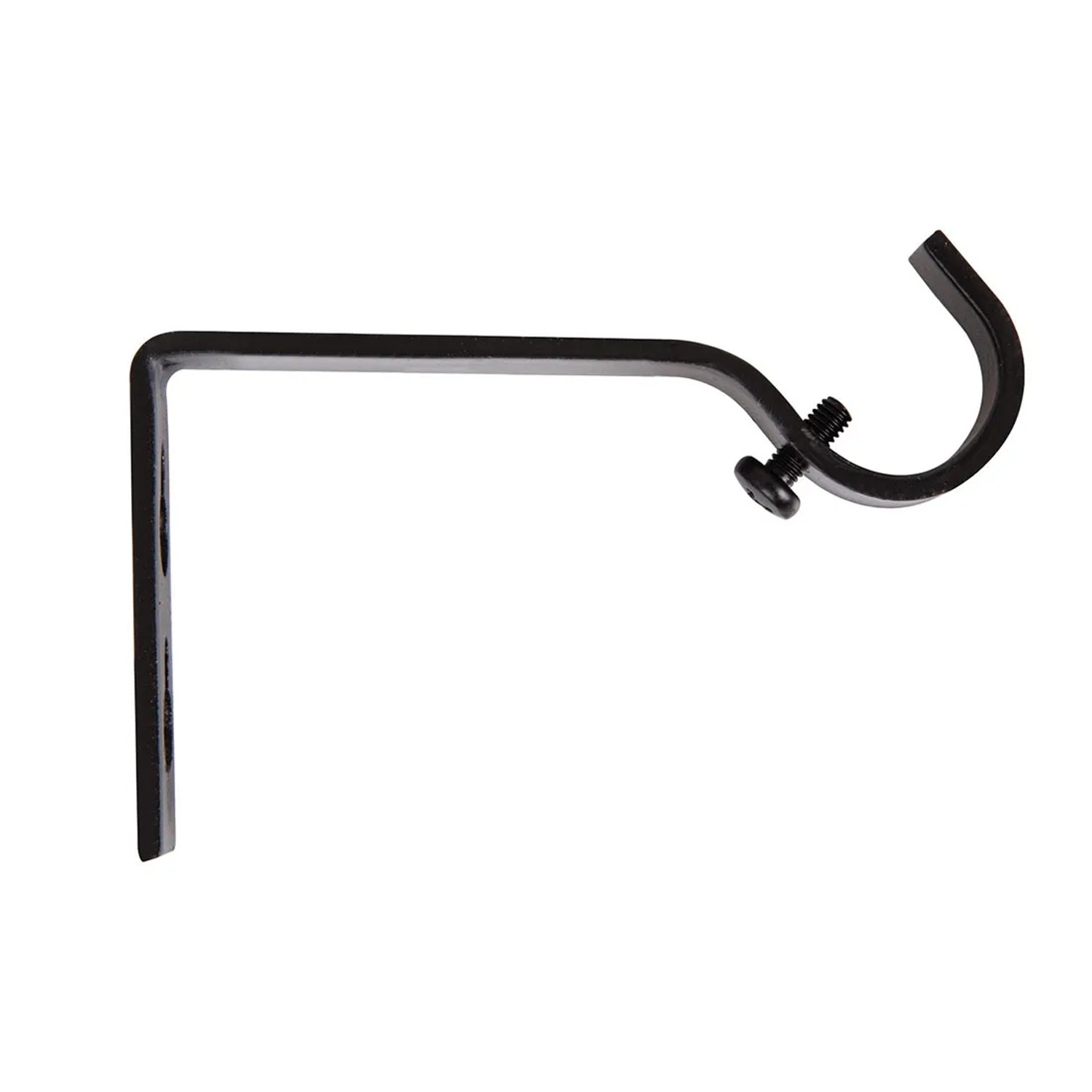 Wspornik karnisza pojedynczego blaszka fi25 mm czarny 1 szt.