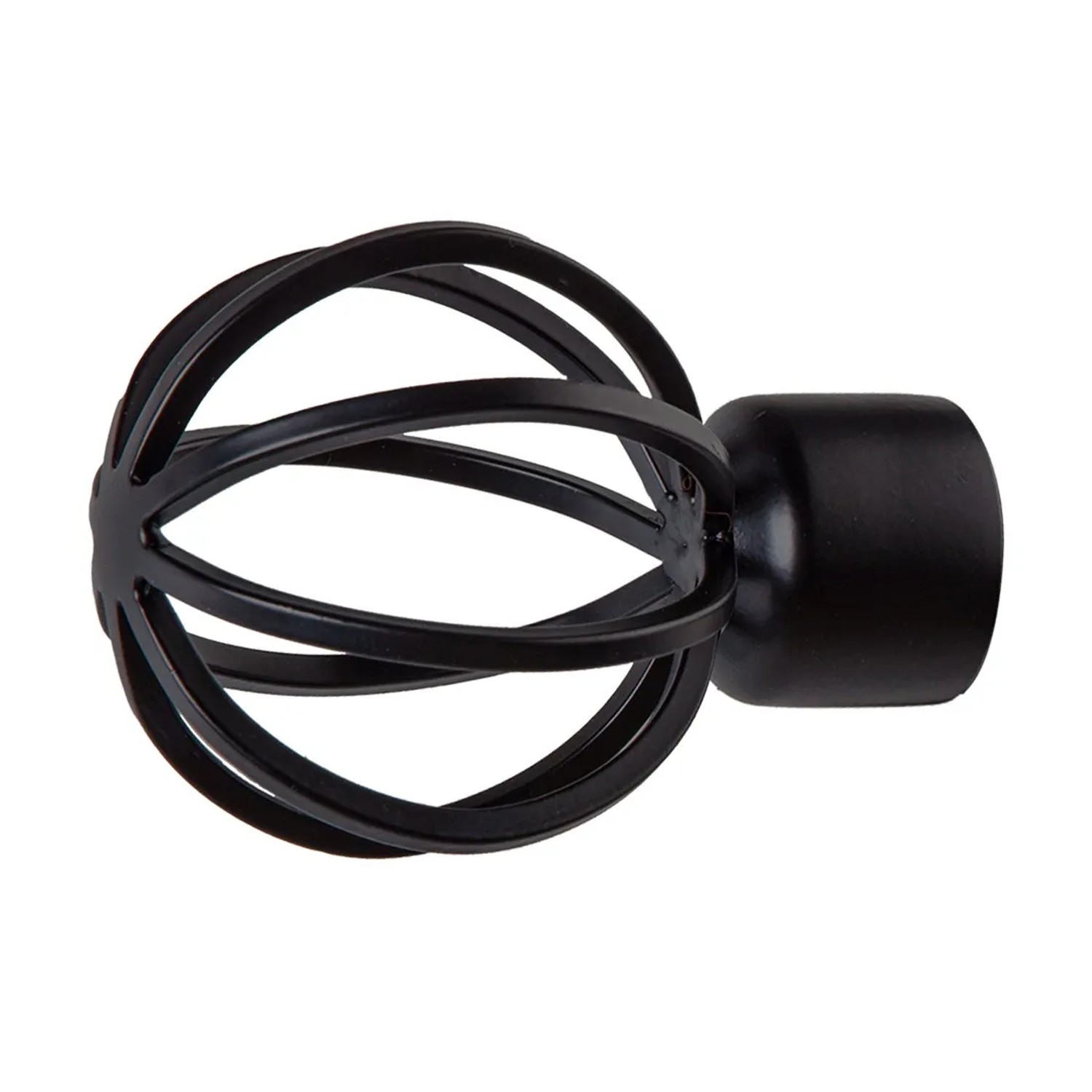 Zakończenie karnisza klatka fi25 mm czarne 1 szt.