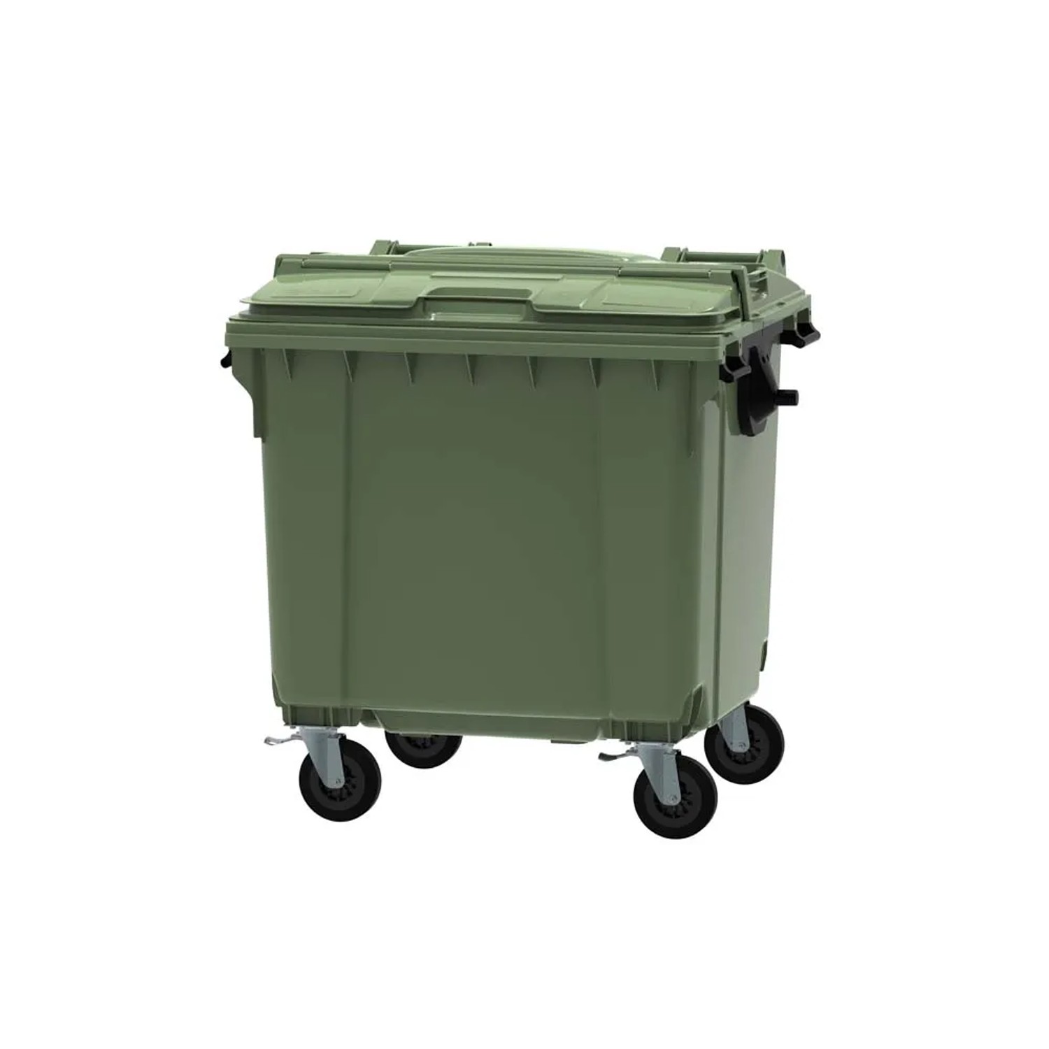 Pojemnik zielony na odpady szklane - 1100 l