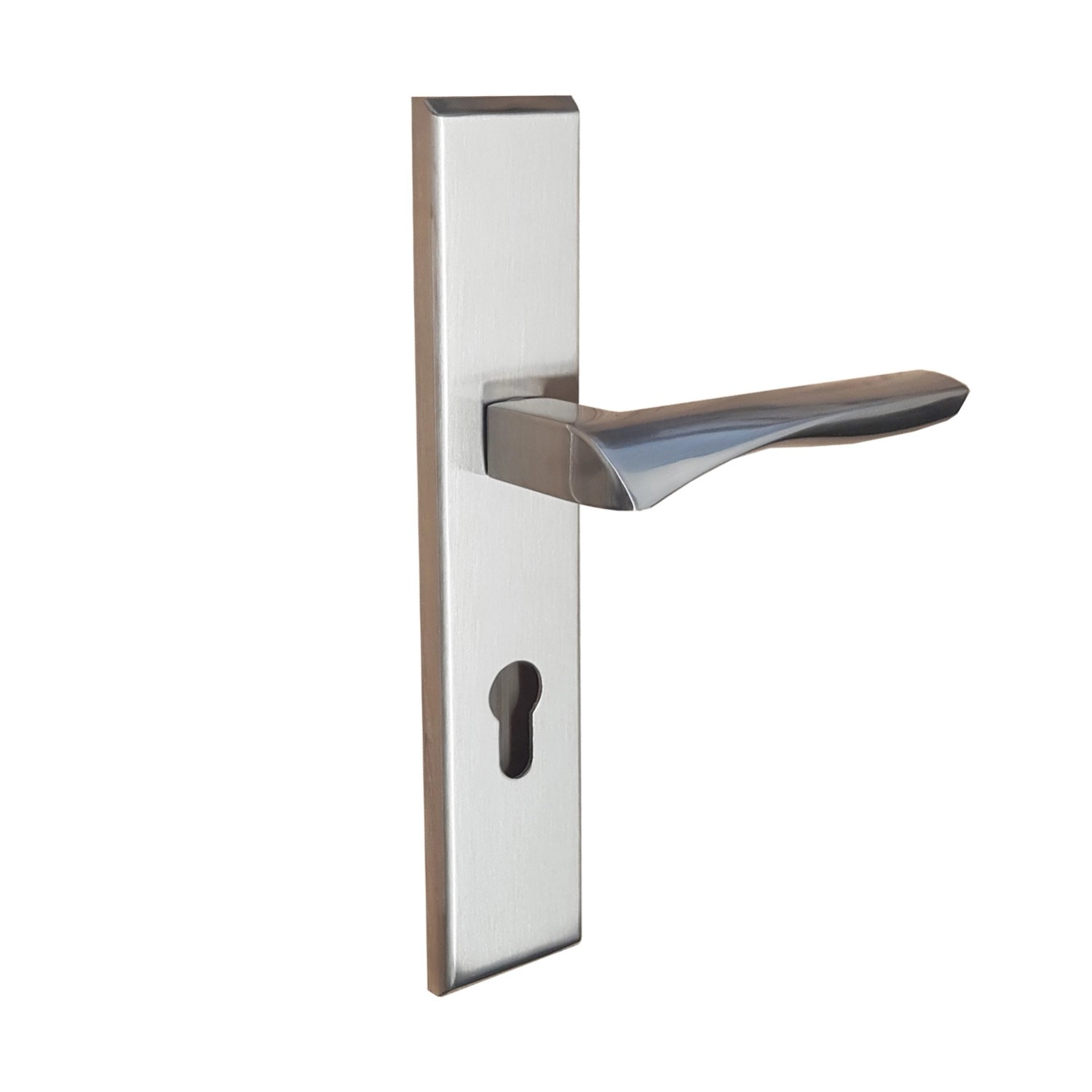 Domino Klamka zewnętrzna Bono wkładka nikiel prawa