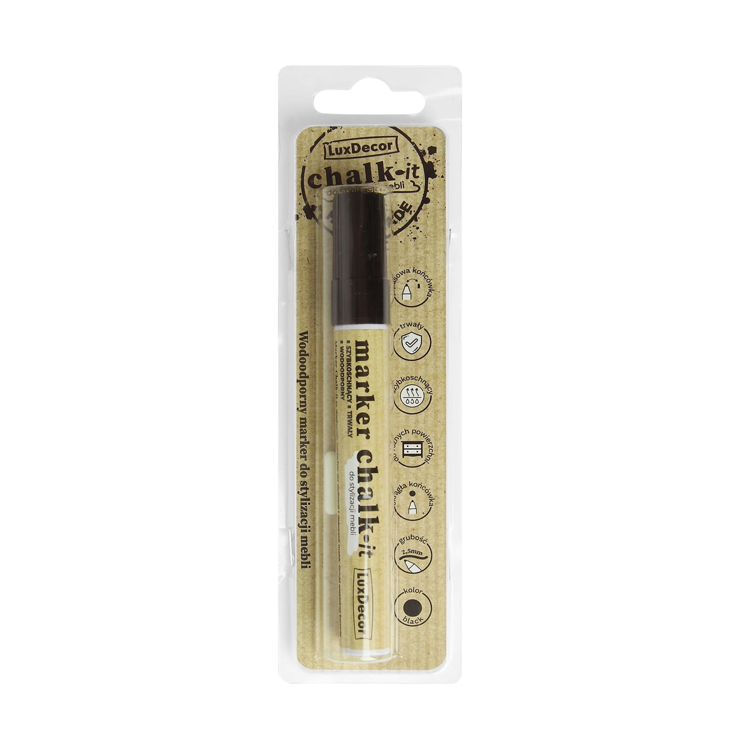 LuxDecor Marker olejowy Chalk-it czarny 10ml