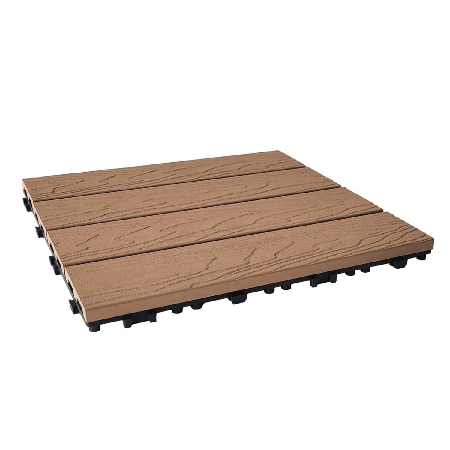 Podest kompozytowy struktura teak - 30 x 30 x 2 cm