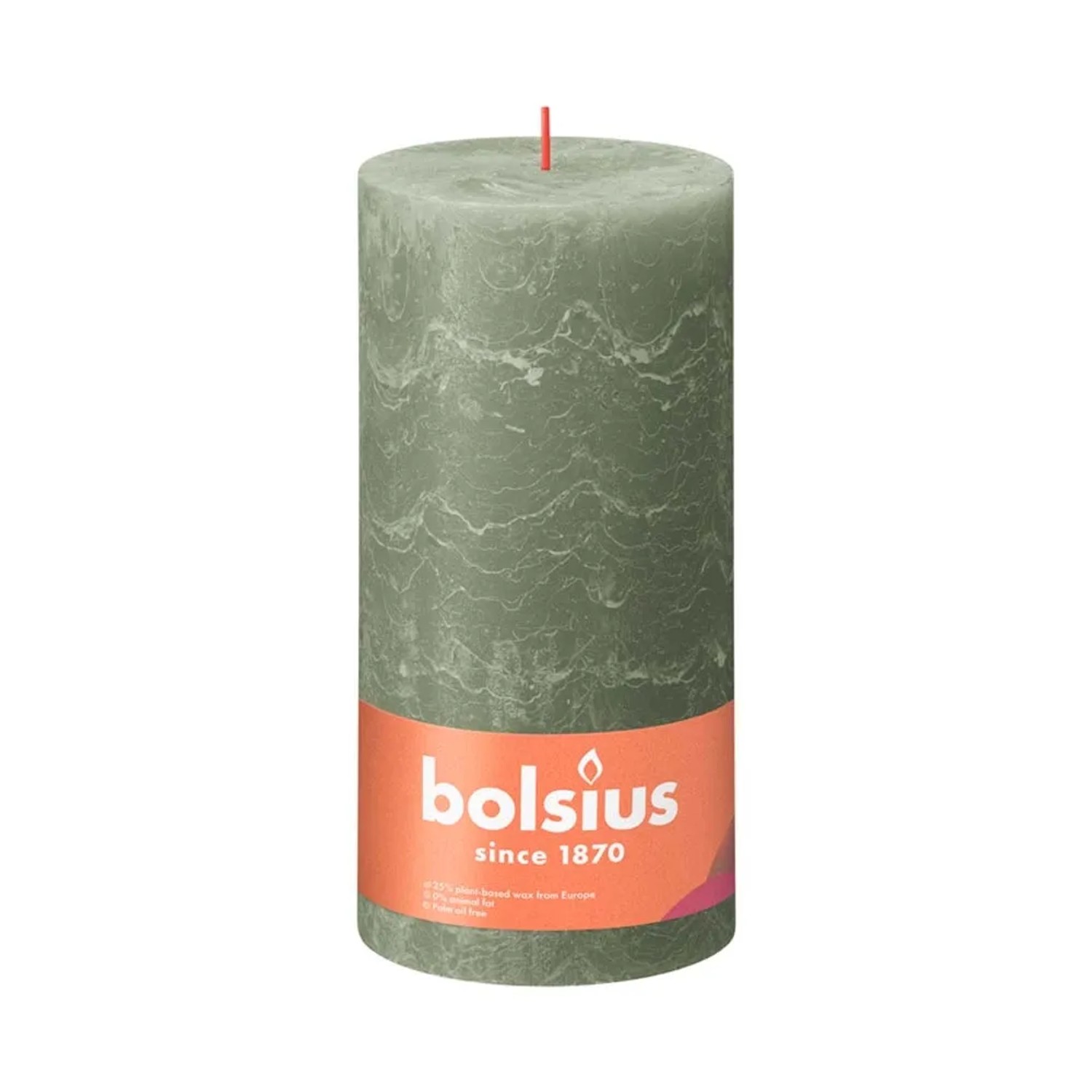 Świeca Rustic zielona oliwka