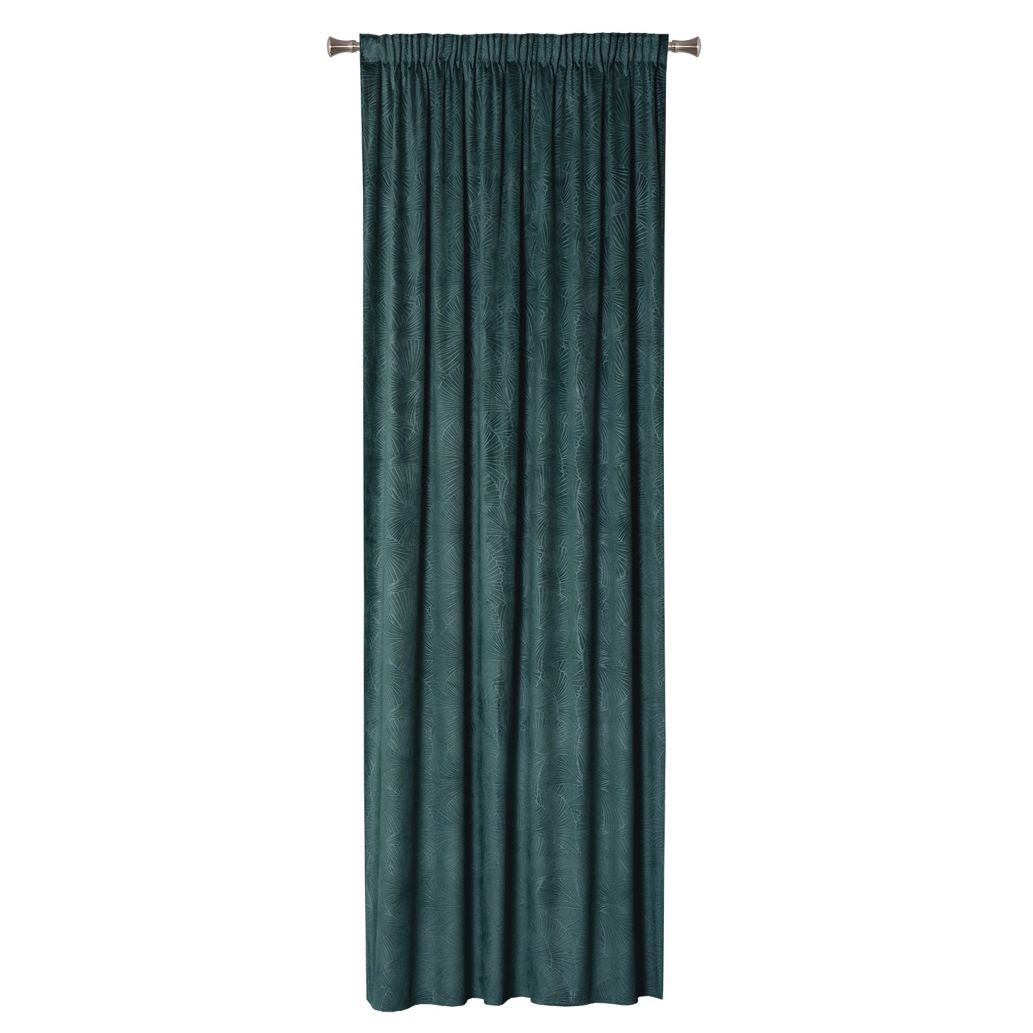 Zasłona BILO na taśmie 140 cm x 260 cm zielona