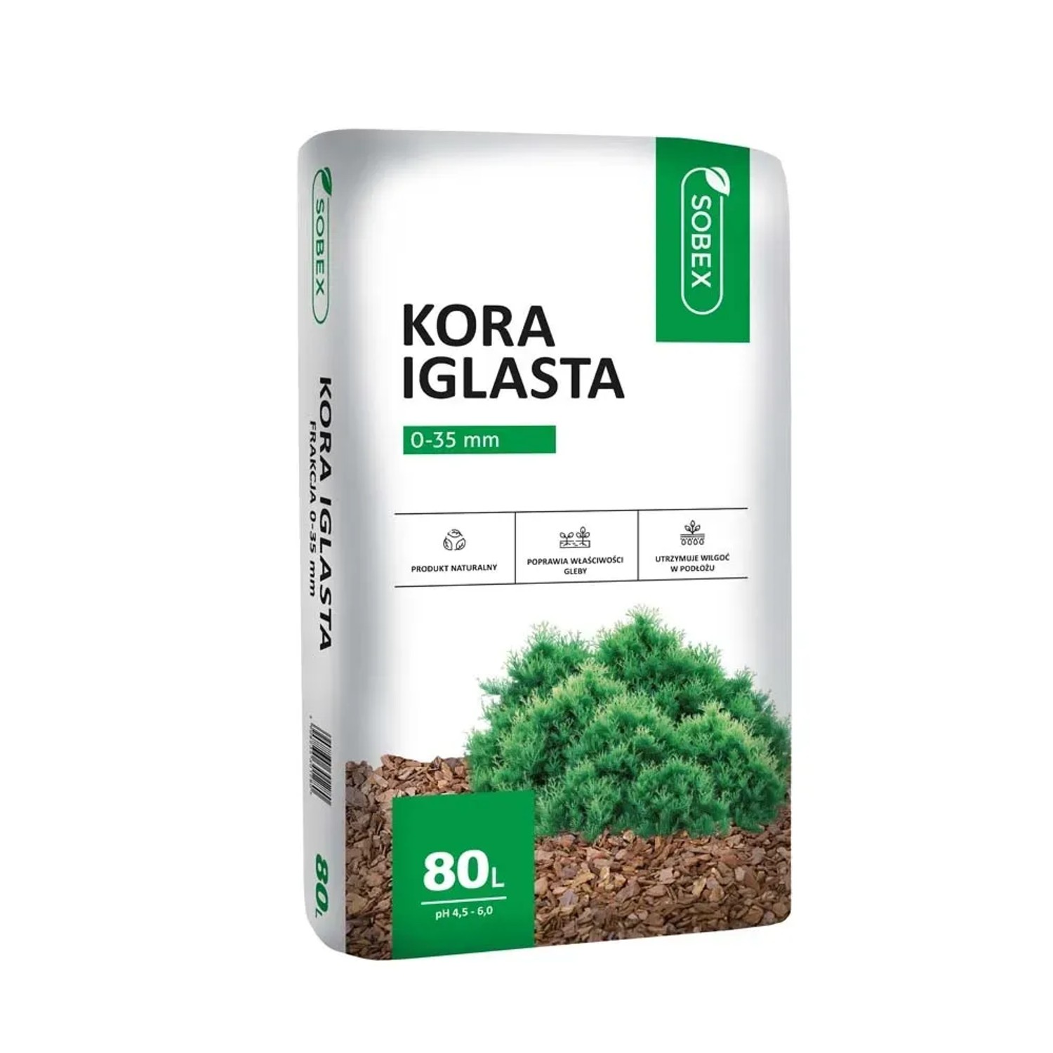 Kora ogrodowa iglasta frakcja 0-35 mm - 80 l