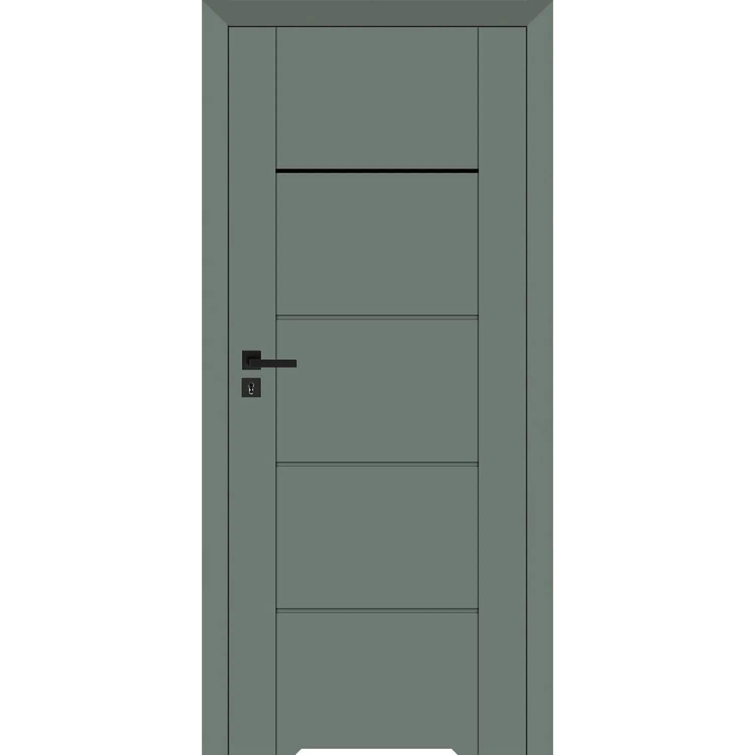 Skrzydło bezprzylgowe Pegasus Eukaliptus z podcięciem went. czarna szyba 80P