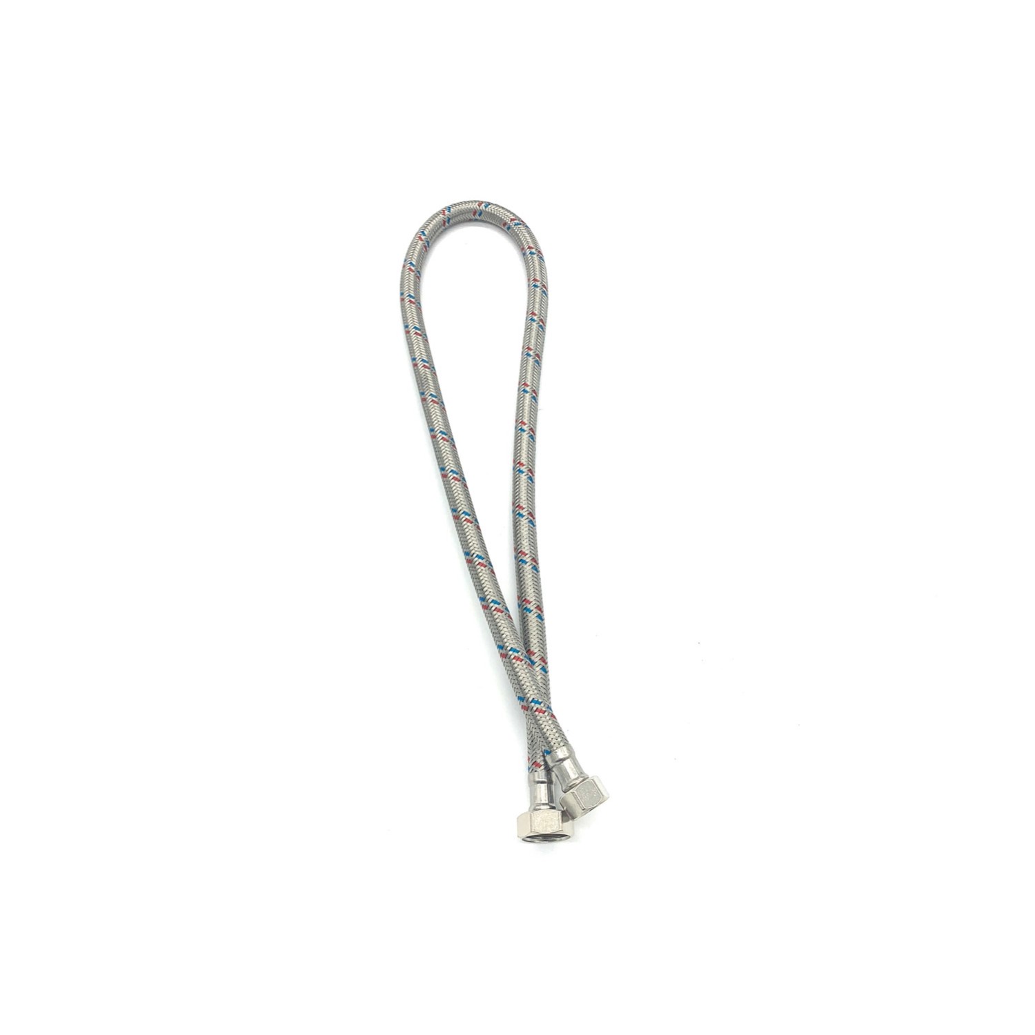 Fluvius Wężyk nierdzewny 1/2 x 3/8 L80 ww