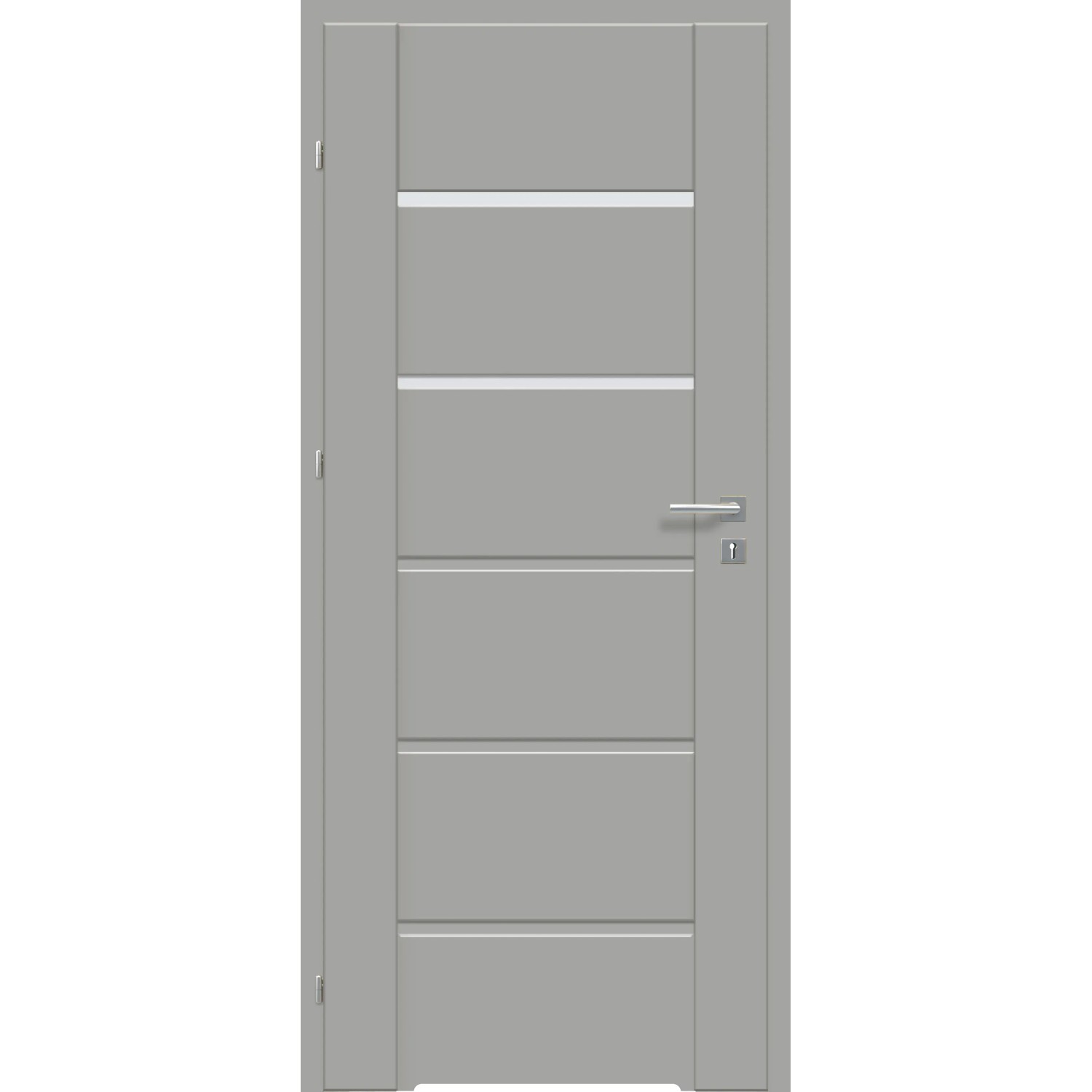 Classen Skrzydło drzwiowe FIDO Szary Mat z podcięciem wentylacyjnym 80L