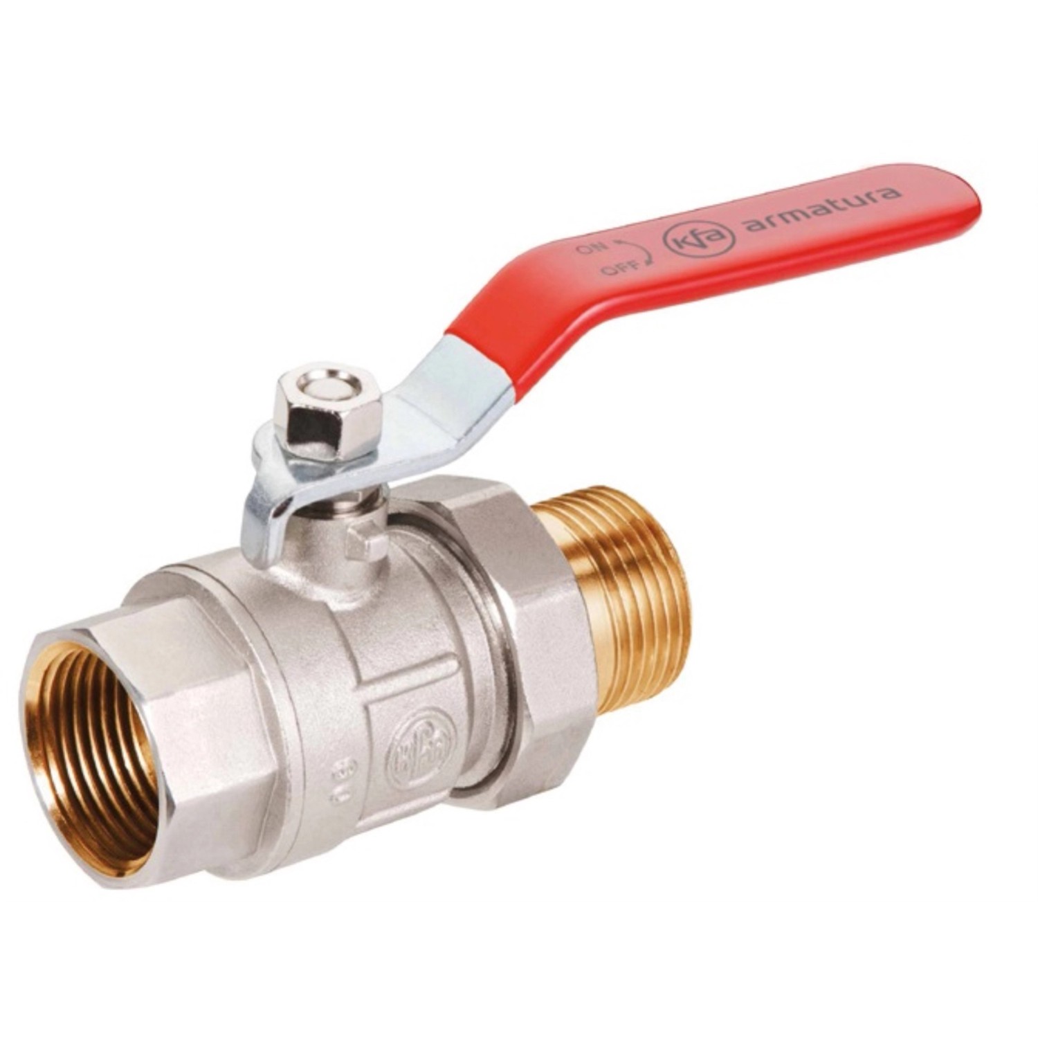 Armatura Kraków Zawór kulowy GZ-GW śrub 1