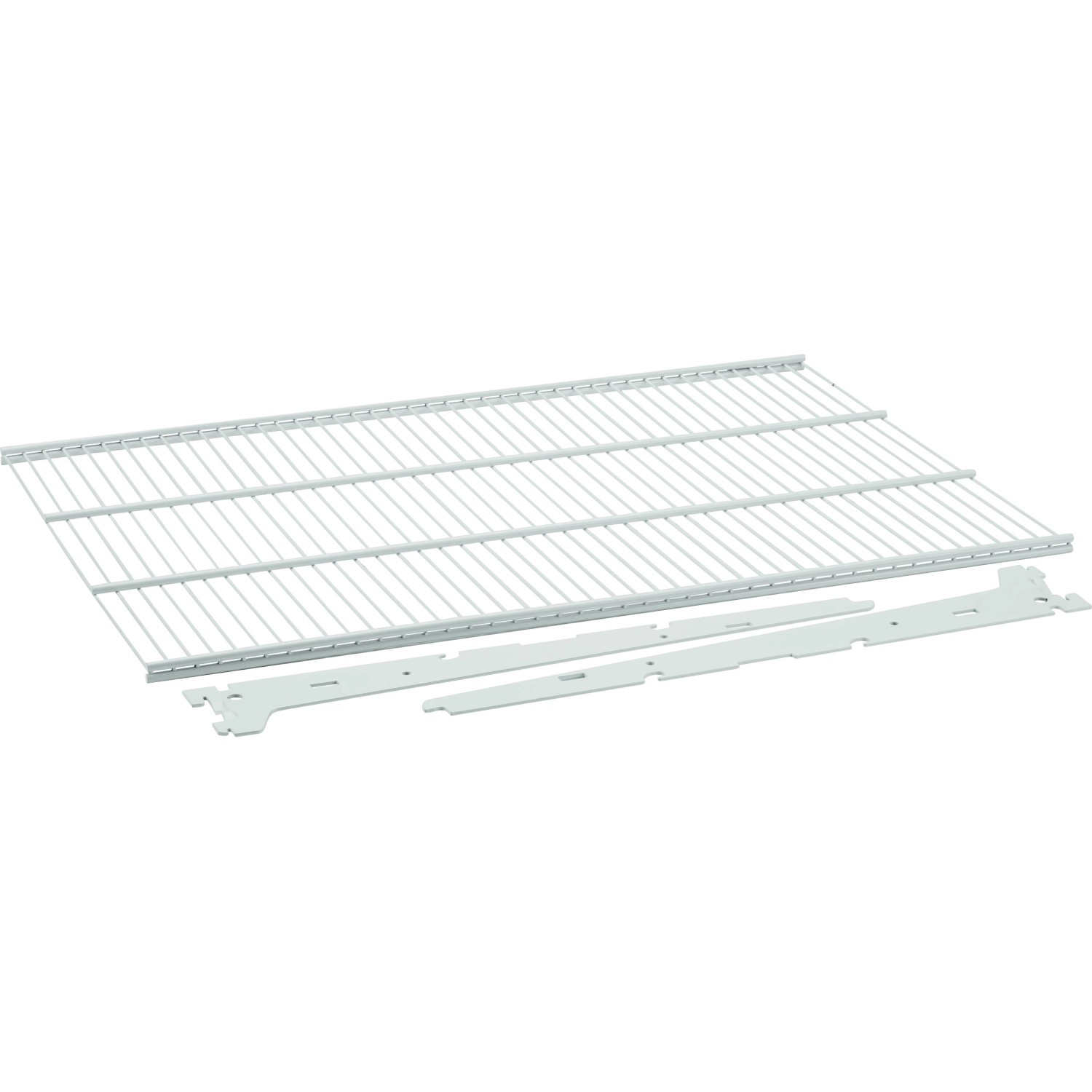 Półka z siatki drucianej 60x40 cm biała + 2 wsporniki Garderoba Metalowa