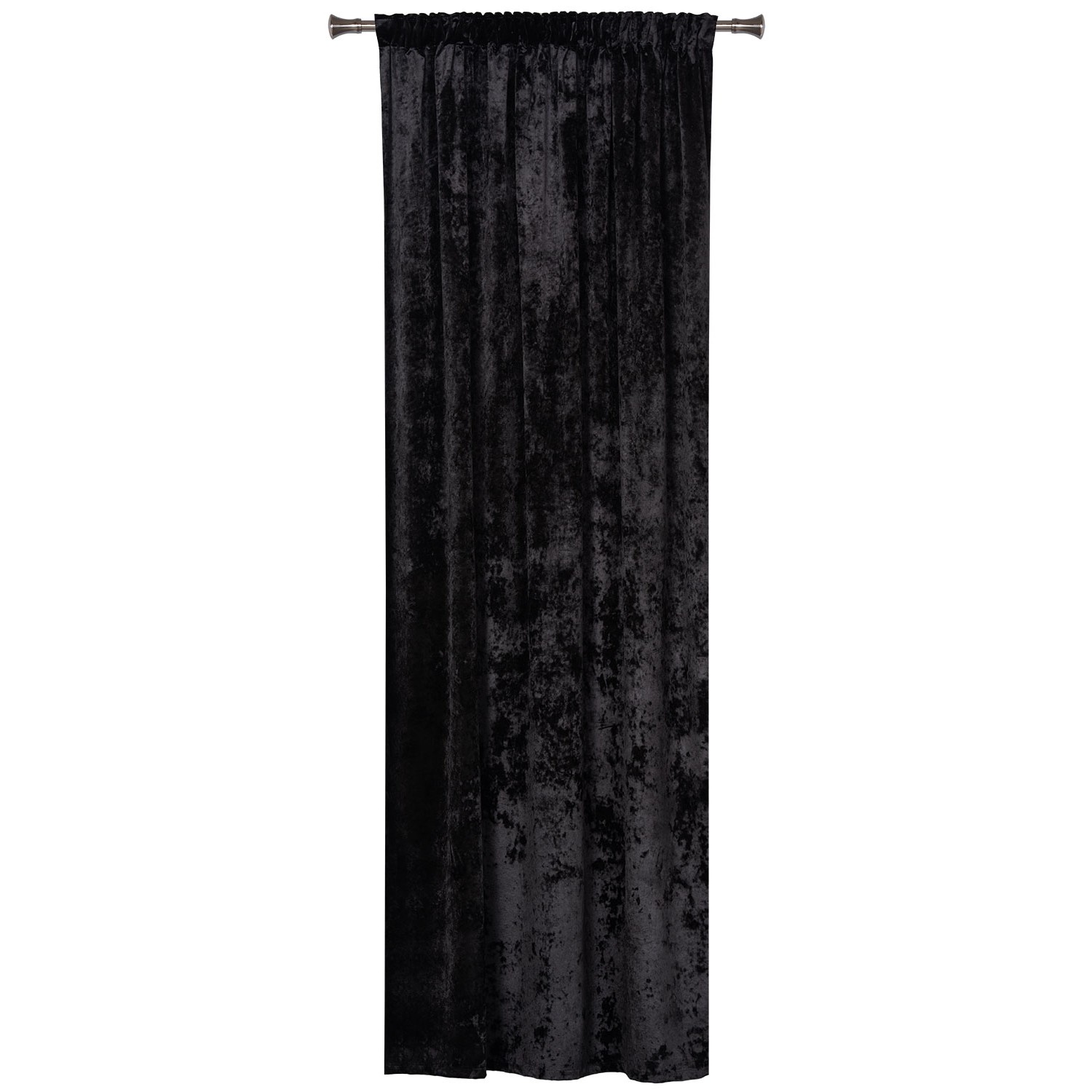 Zasłona FROSTY na taśmie 140 cm x 260 cm czarna