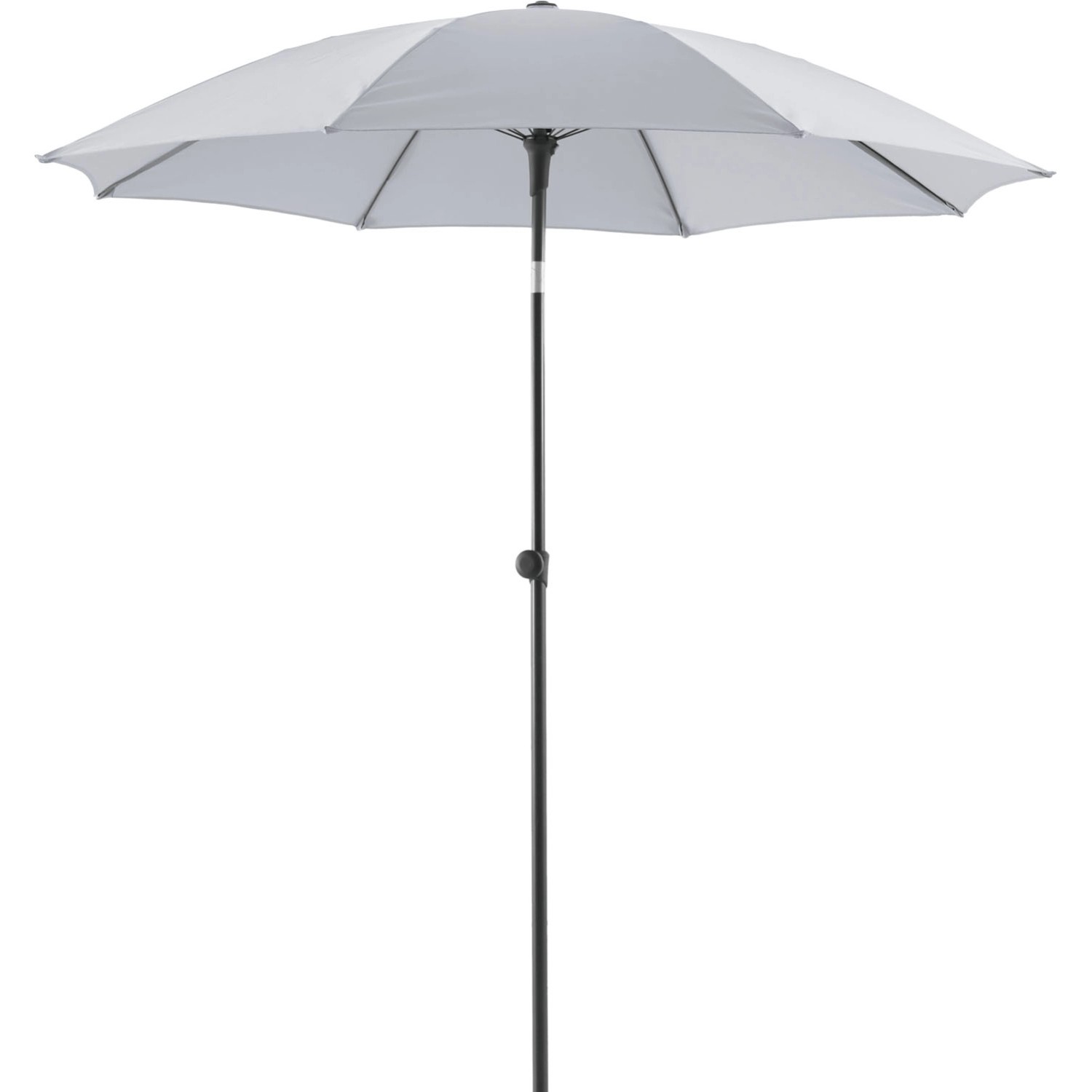 Parasol ogrodowy HERMOSA szary - śr. 200 cm