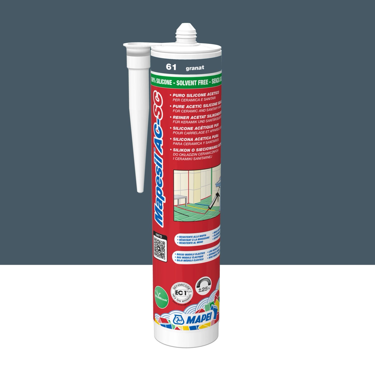 Mapei Silikon Mapesil Ac 61 granat 310 ml