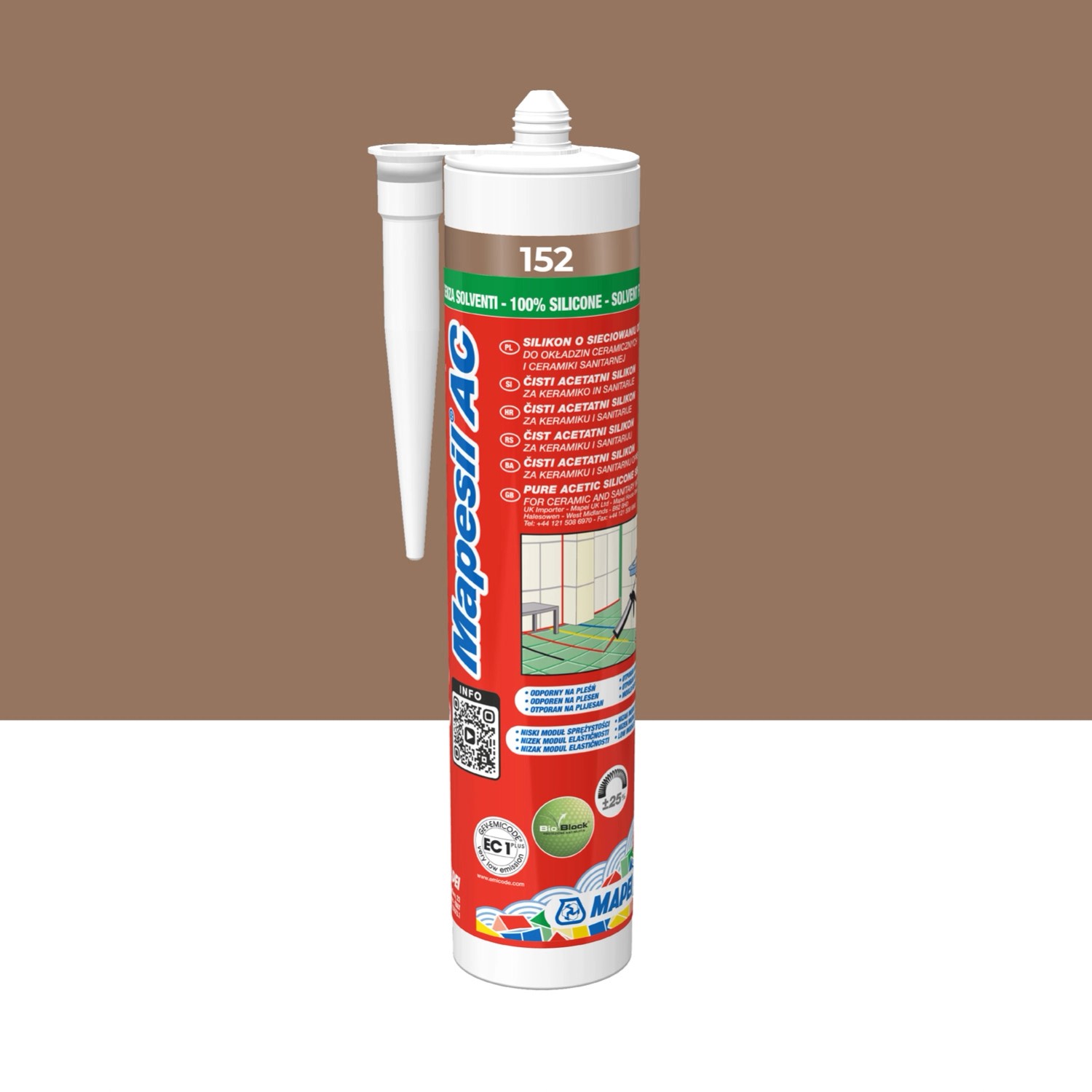 Mapei Silikon Mapesil Ac 152 lukrecja 310 ml