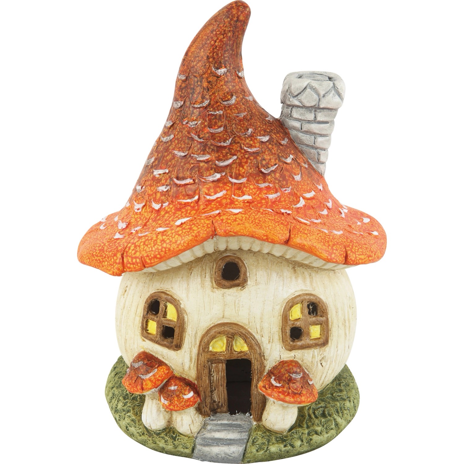 Figurka dekoracyjna GRZYBOWA CHATKA - wys. 35,5 cm